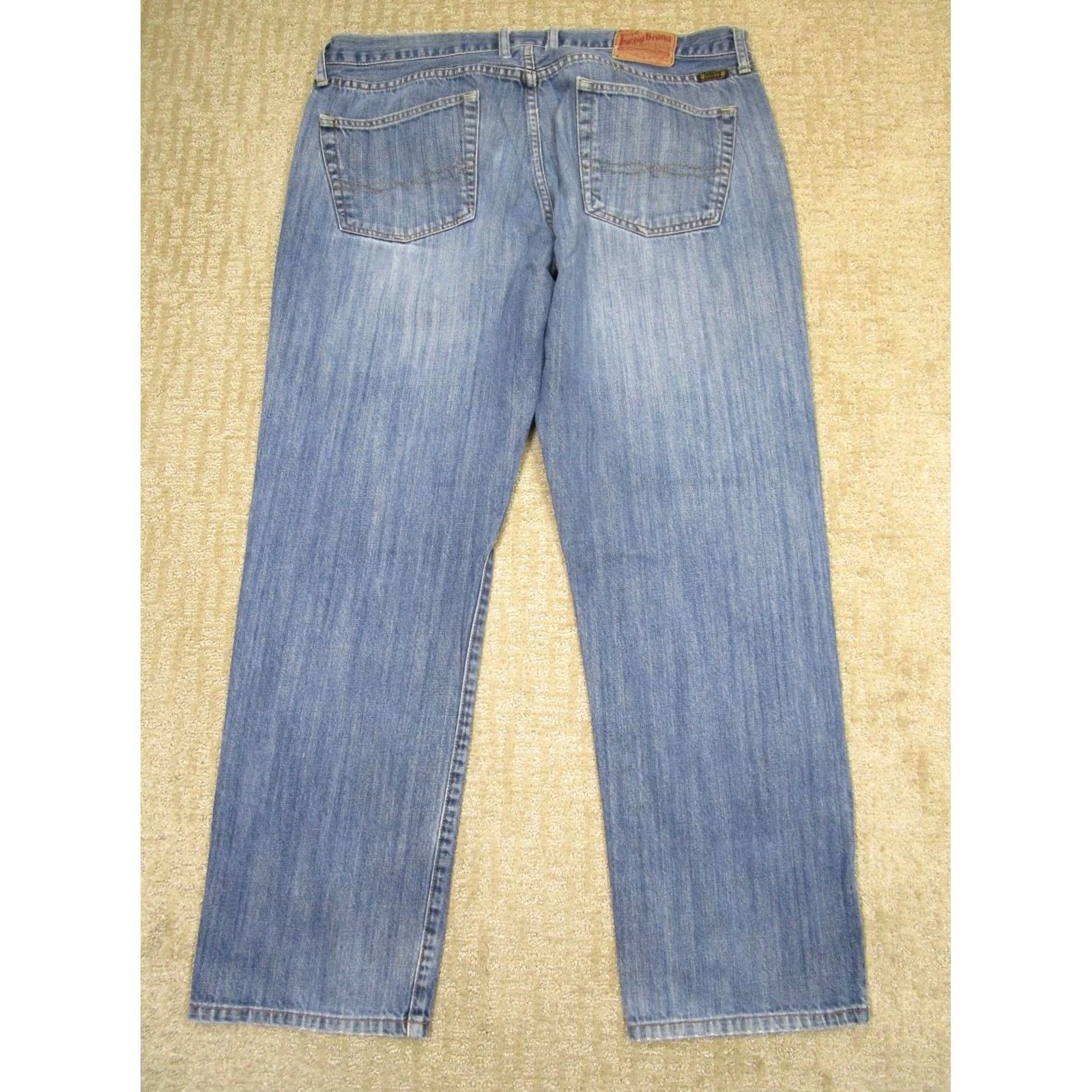 Lucky Brand Lucky Brand Jeans Men 40x32 Blue Button Fly 221 Original Fit Straight Pants Light Wash Size US 40 / EU 56 - 3 Thumbnail