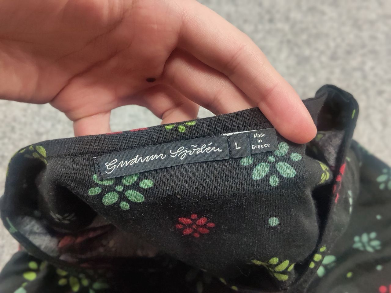 Gudrun Sjoden Gudrun Sjöden German Design Blouse Tunika Black Floral Size L / US 10 / IT 46 - 11 Thumbnail