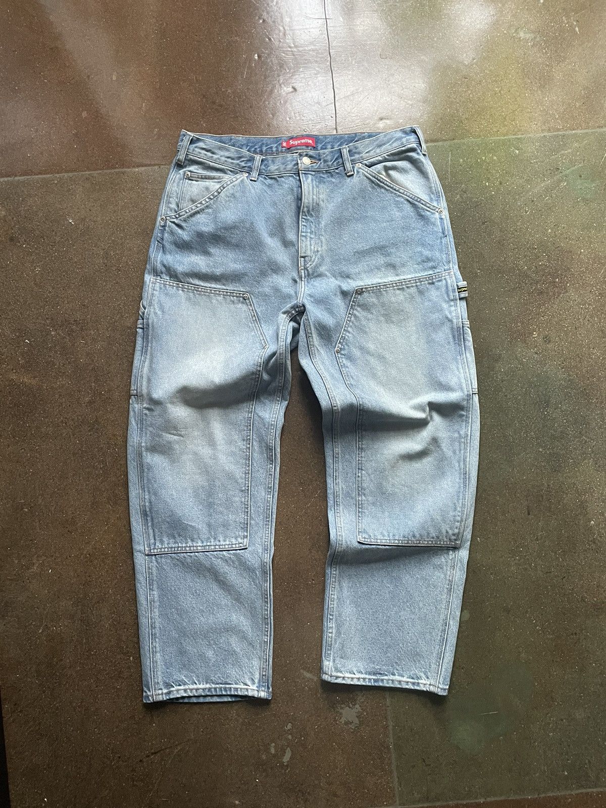 Supreme double knee denim best sale painter pant