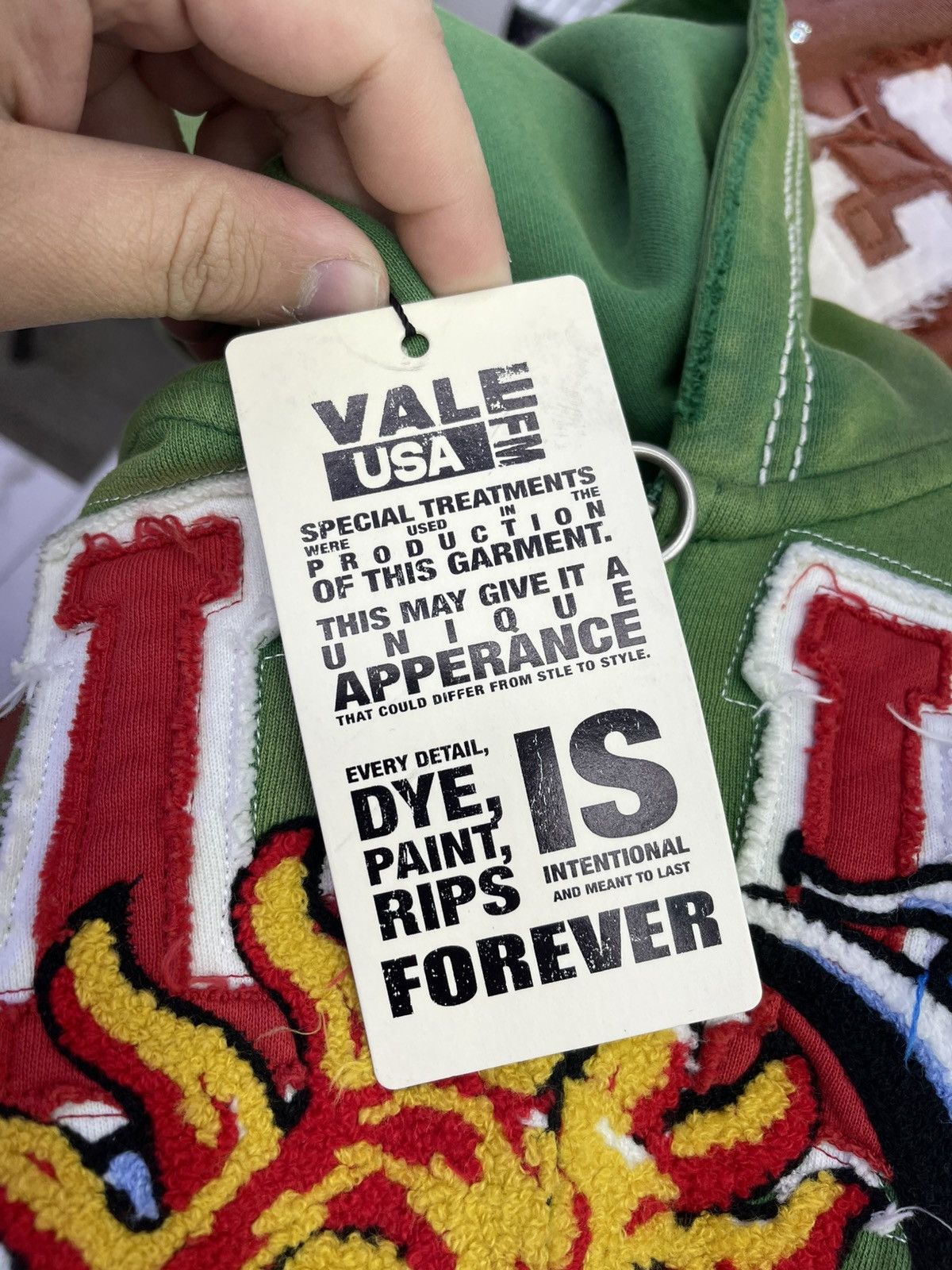 Vale Vale lives hoodie (green) Size US S / EU 44-46 / 1 - 4 Thumbnail