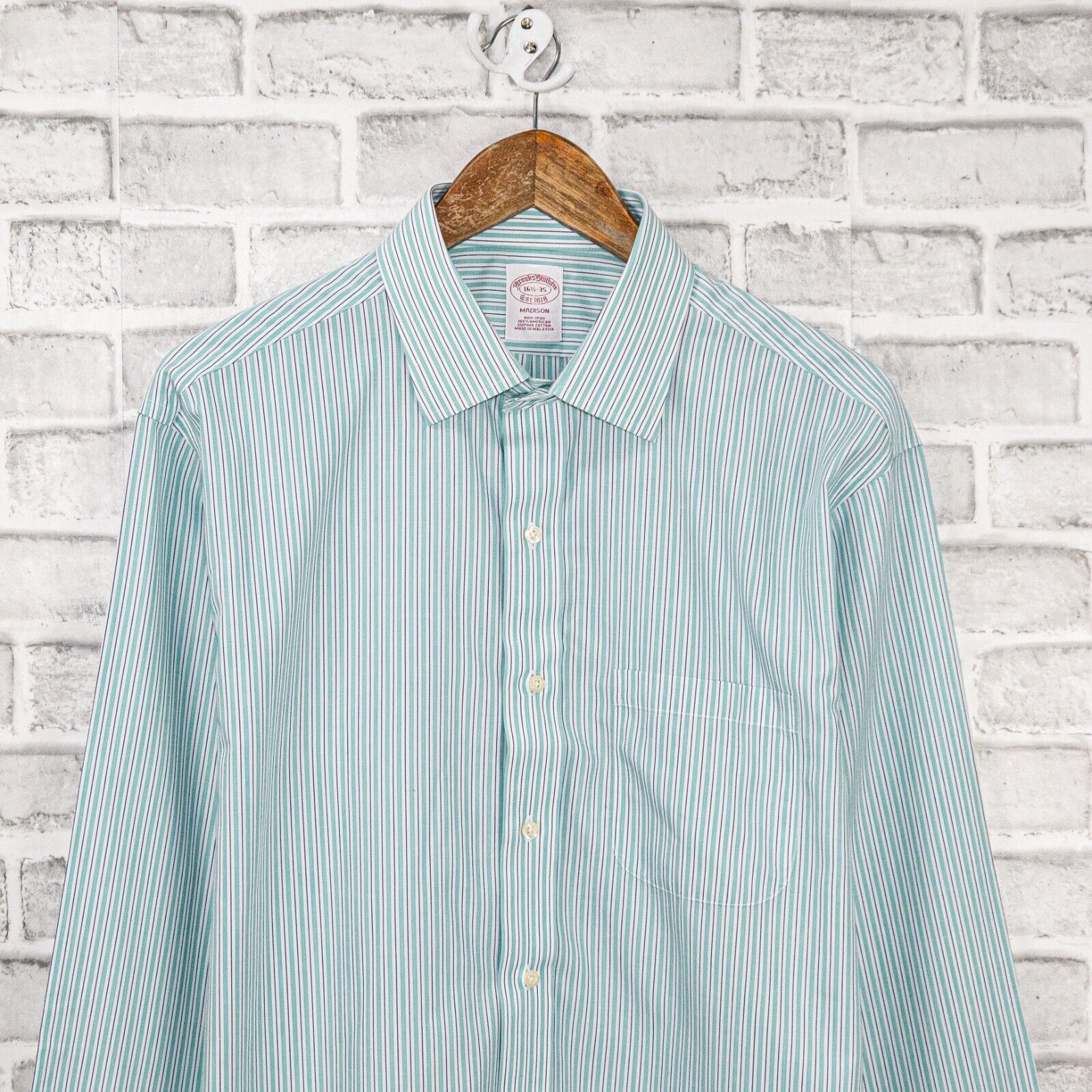 Brooks Brothers Brooks Brothers MADISON fit Button up Shirt non iron mint Size US L / EU 52-54 / 3 - 4 Thumbnail