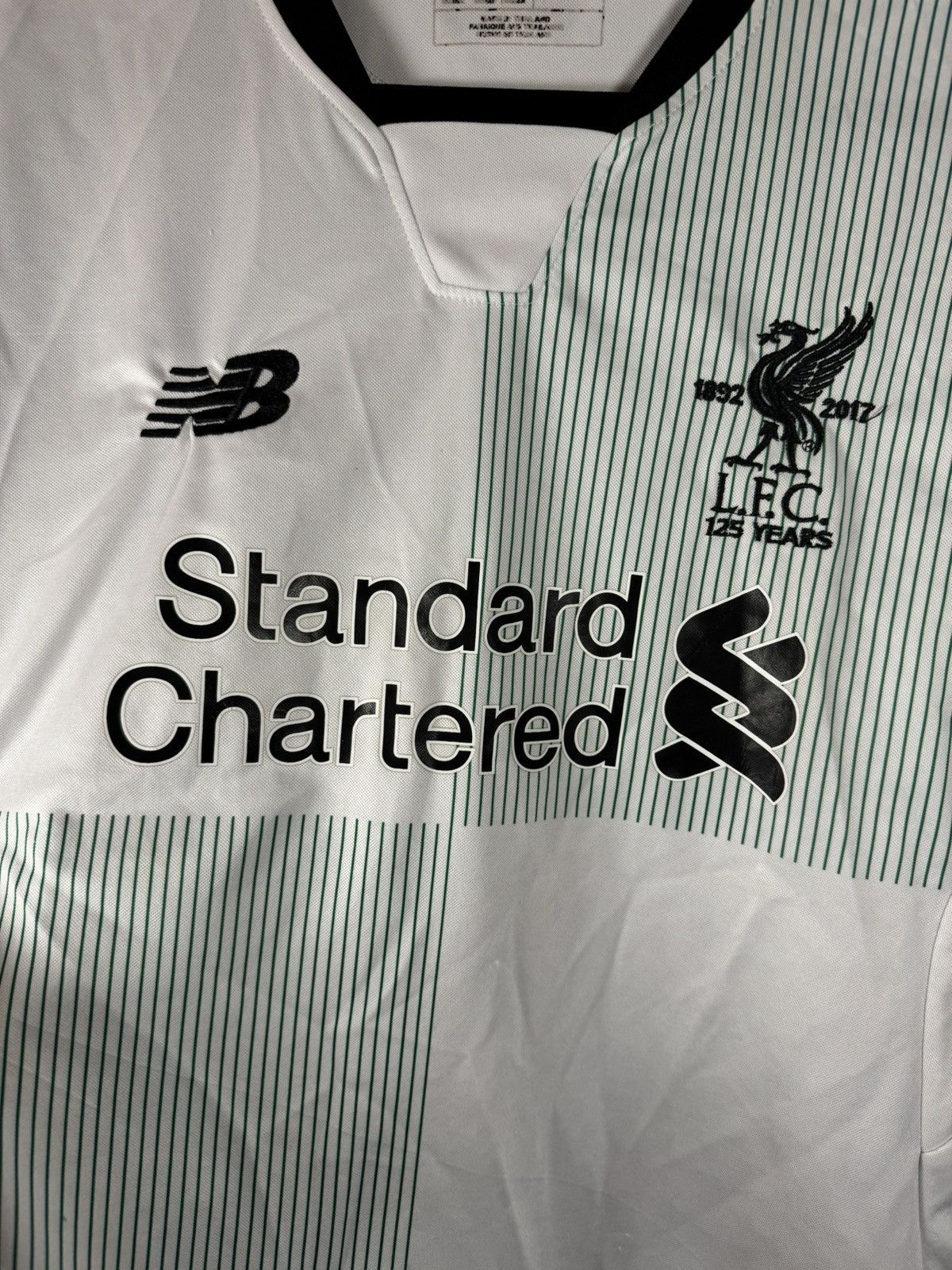 New Balance × Vintage M.SALAH Vintage Liverpool 2017/18 New Balance Jersey Large Size US L / EU 52-54 / 3 - 6 Thumbnail