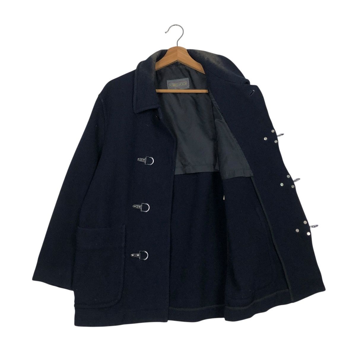 Vintage 🔥VINTAGE WOOL DUFFLE BUCKLE JACKET ROBERT STOCK Size US S / EU 44-46 / 1 - 13 Thumbnail