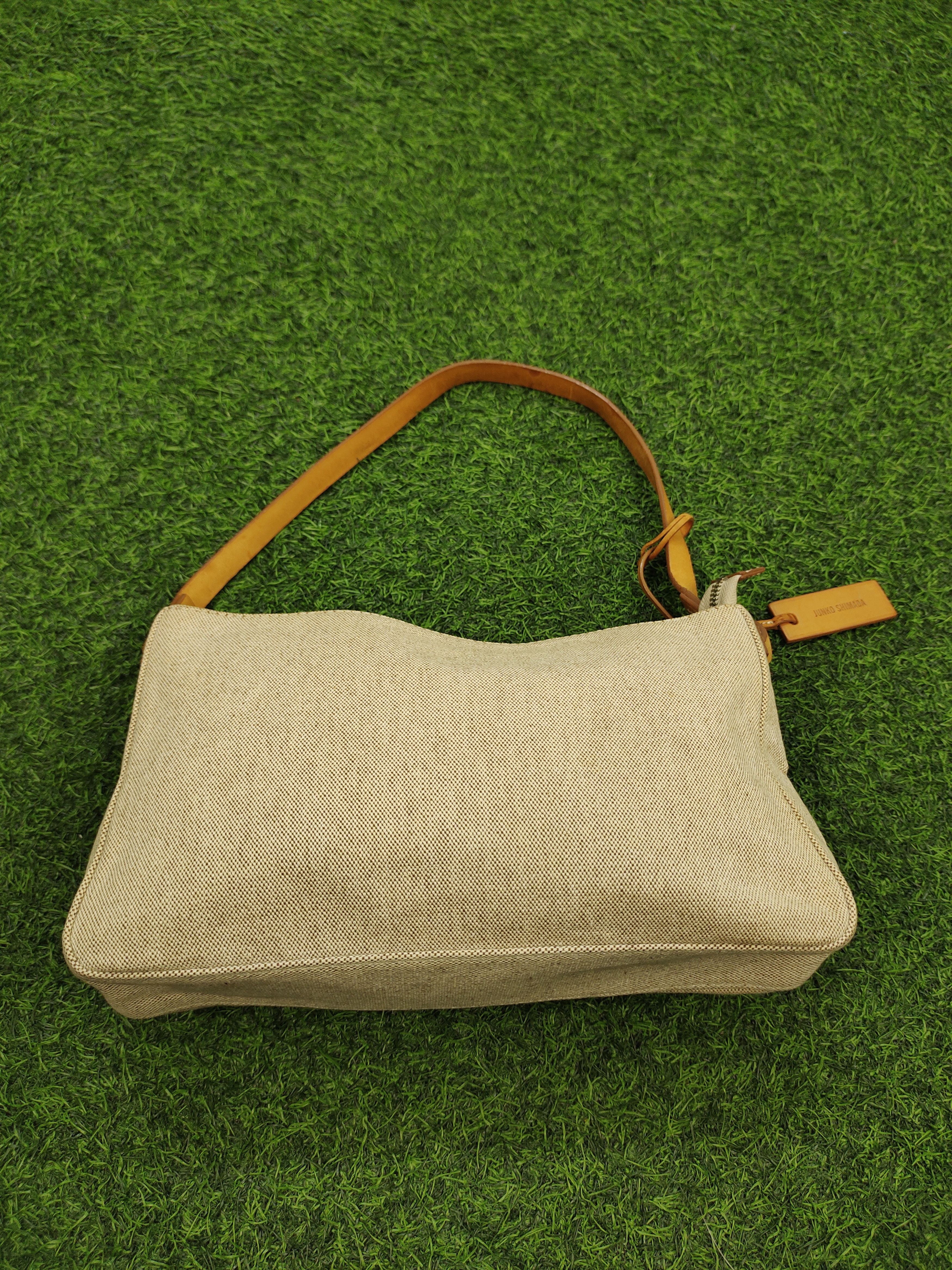 Mr. Junko Vintage Junko Shimada Japan Canvas Mix Leather Shoulder Bag Size ONE SIZE - 4 Thumbnail