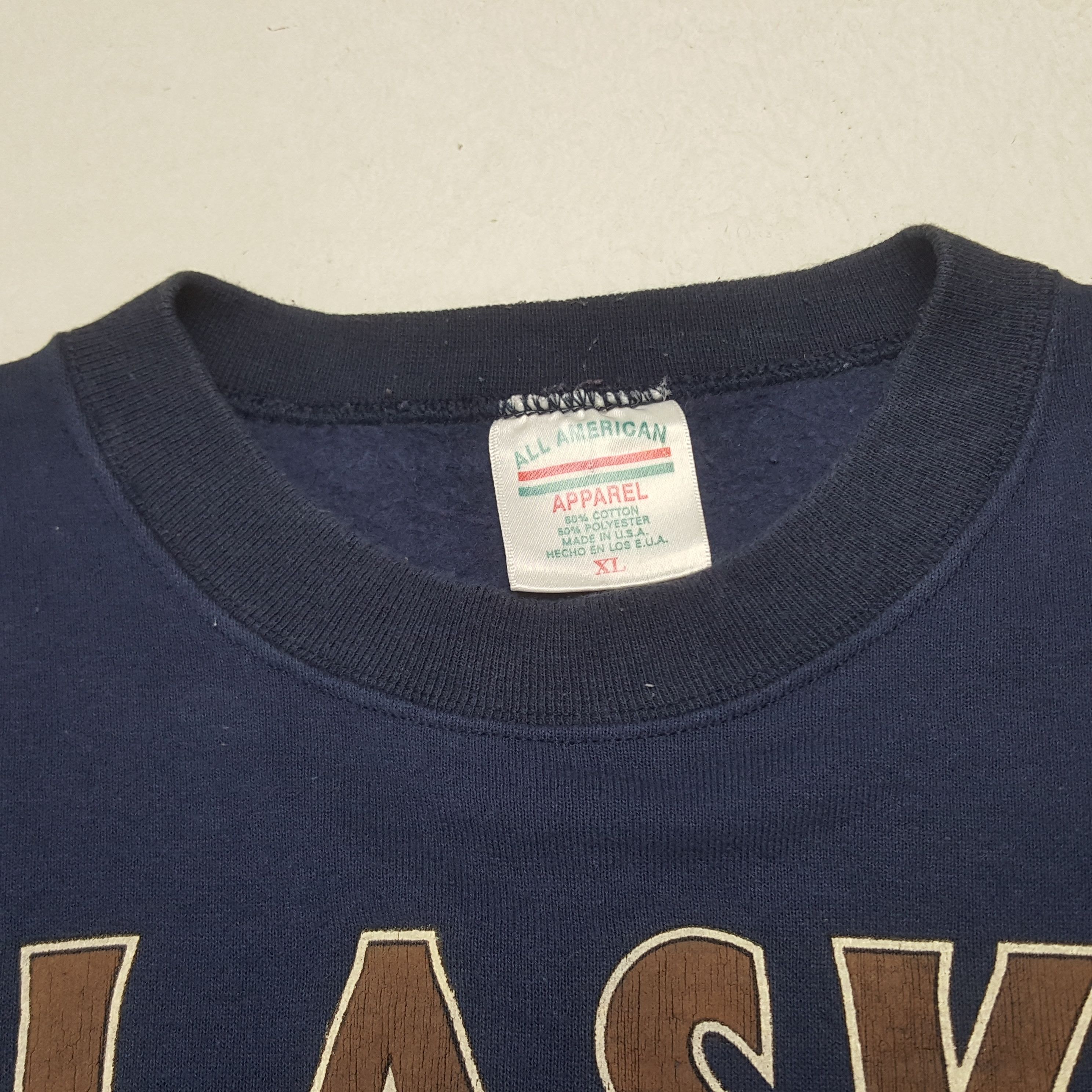 American Apparel Vintage Alaska American Nature Art Sweatshirt C291N2 Size US L / EU 52-54 / 3 - 4 Thumbnail