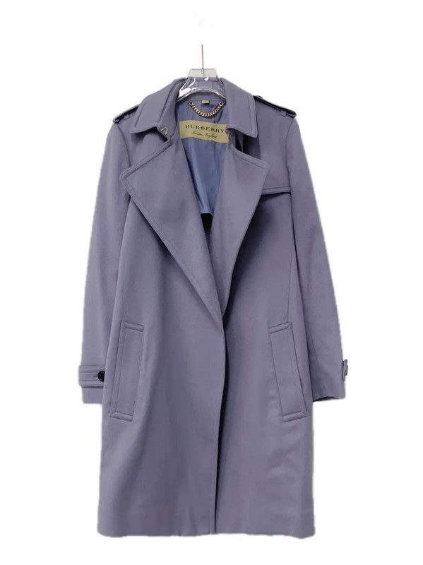 Burberry Burberry Women's Purple Wool Coat Size L / US 10 / IT 46 - 1 Thumbnail