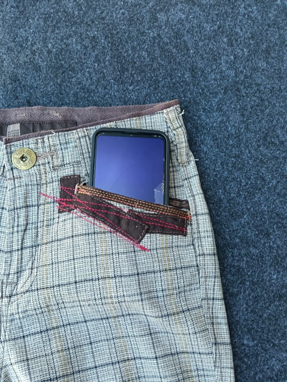 Marithe + Francois Girbaud Marithé François Girbaud Wide Ankle Zip Plaid Pants Size US 28 / EU 44 - 12 Thumbnail