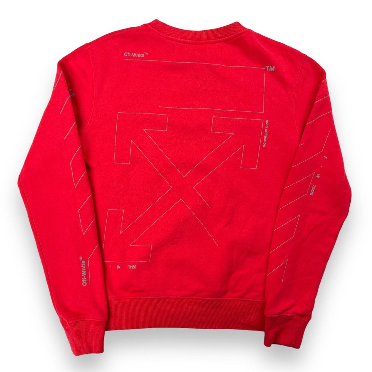 Off-White Off-White Unfinished Arrows Red Sweatshirt Size US S / EU 44-46 / 1 - 3 Thumbnail