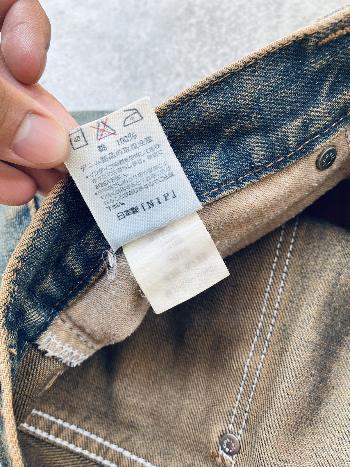 Wrangler Vintage wrangler Rusty Selvedge Distressed Denim Pants Size US 29 - 16 Thumbnail