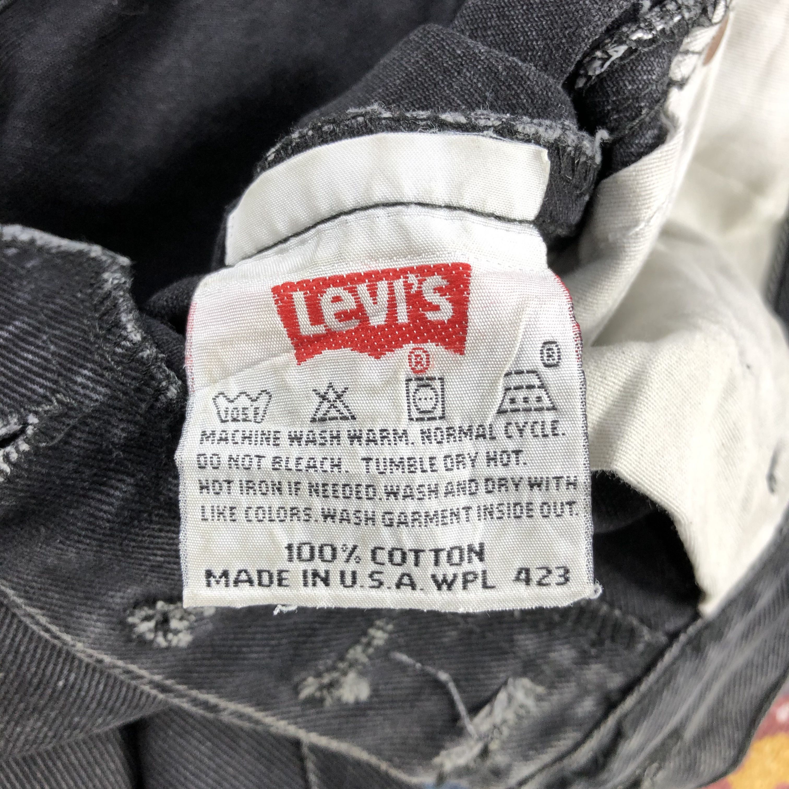 Levi's Vintage 90s Levis 501 Faded Black Jeans-JM2582 Size US 34 / EU 50 - 12 Thumbnail