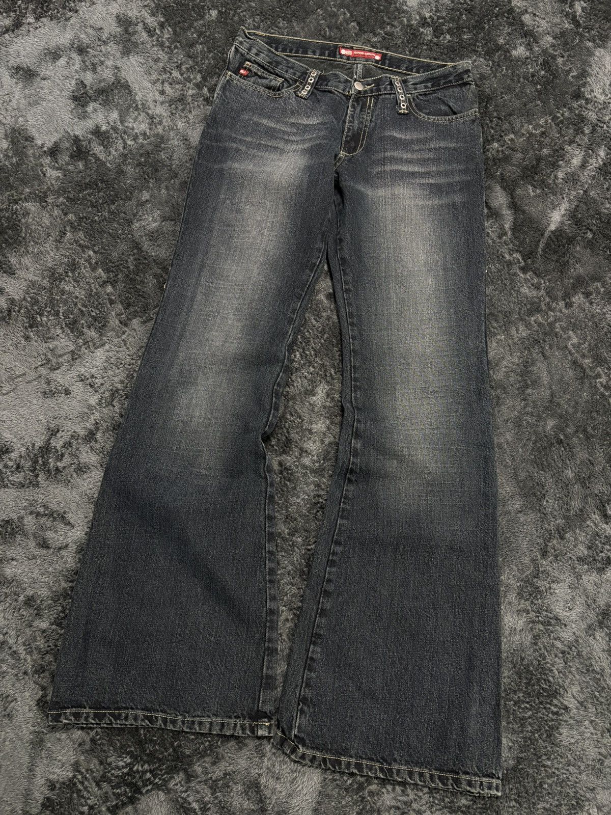 Miss Sixty Rare Studded Y2K Wide Flared Fit Jeans Miss Me Style Size 27" / US 4 / IT 40 - 1 Thumbnail