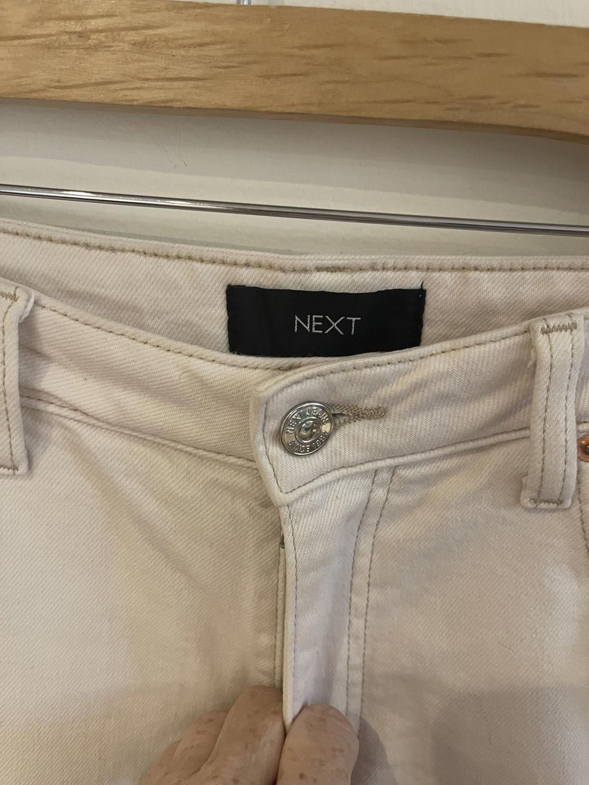 NEXT Next Cream denim shorts Size 36" / US 14 / IT 50 - 4 Thumbnail