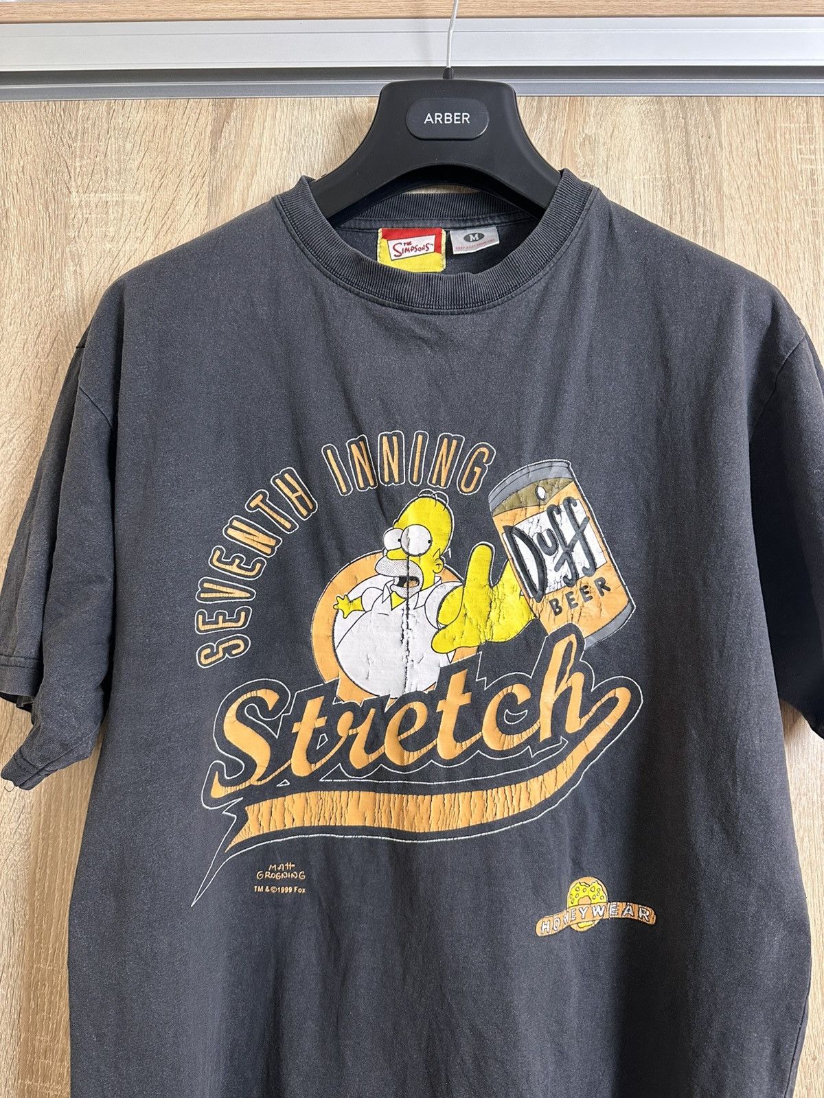 The Simpsons 🔥 The Simpsons 1999 Homer Duff Beer Vintage Cartoon T Shirt Size US M / EU 48-50 / 2 - 3 Thumbnail