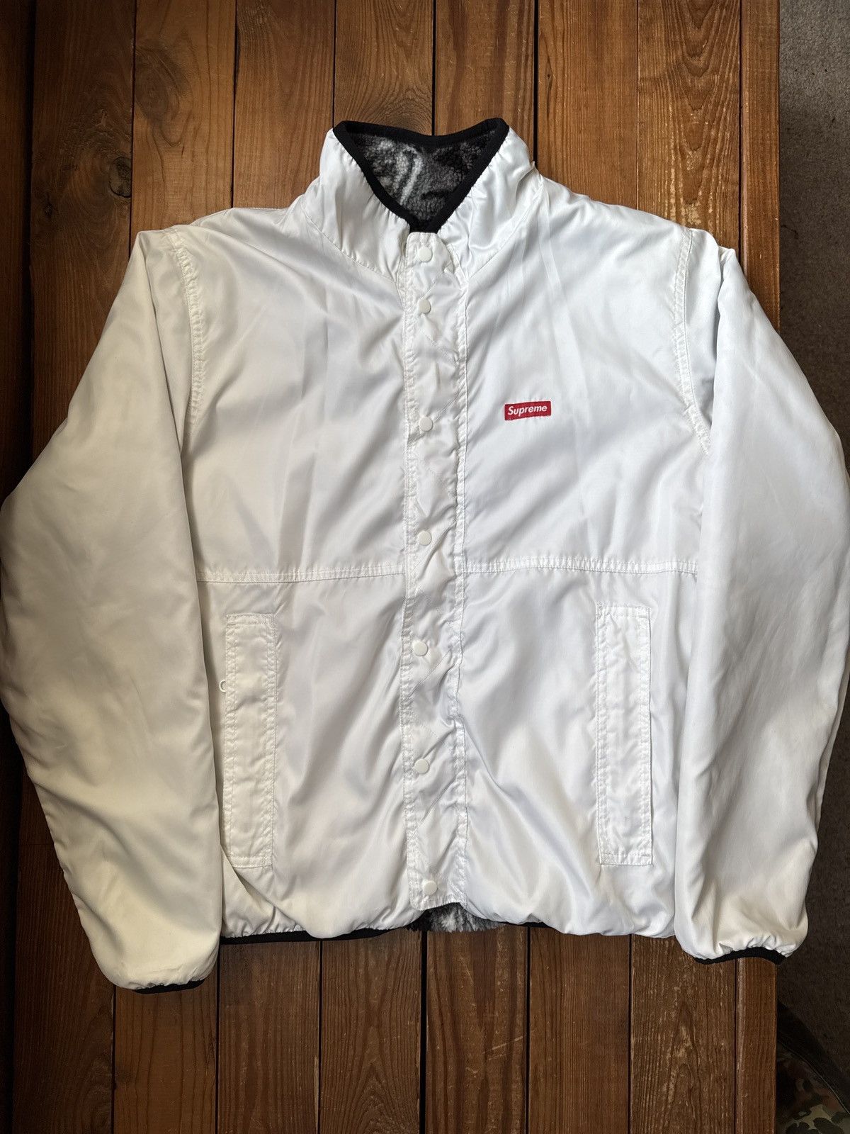 Supreme Supreme FW16 Black Roses Reversible Fleece Jacket Size US M / EU 48-50 / 2 - 3 Thumbnail