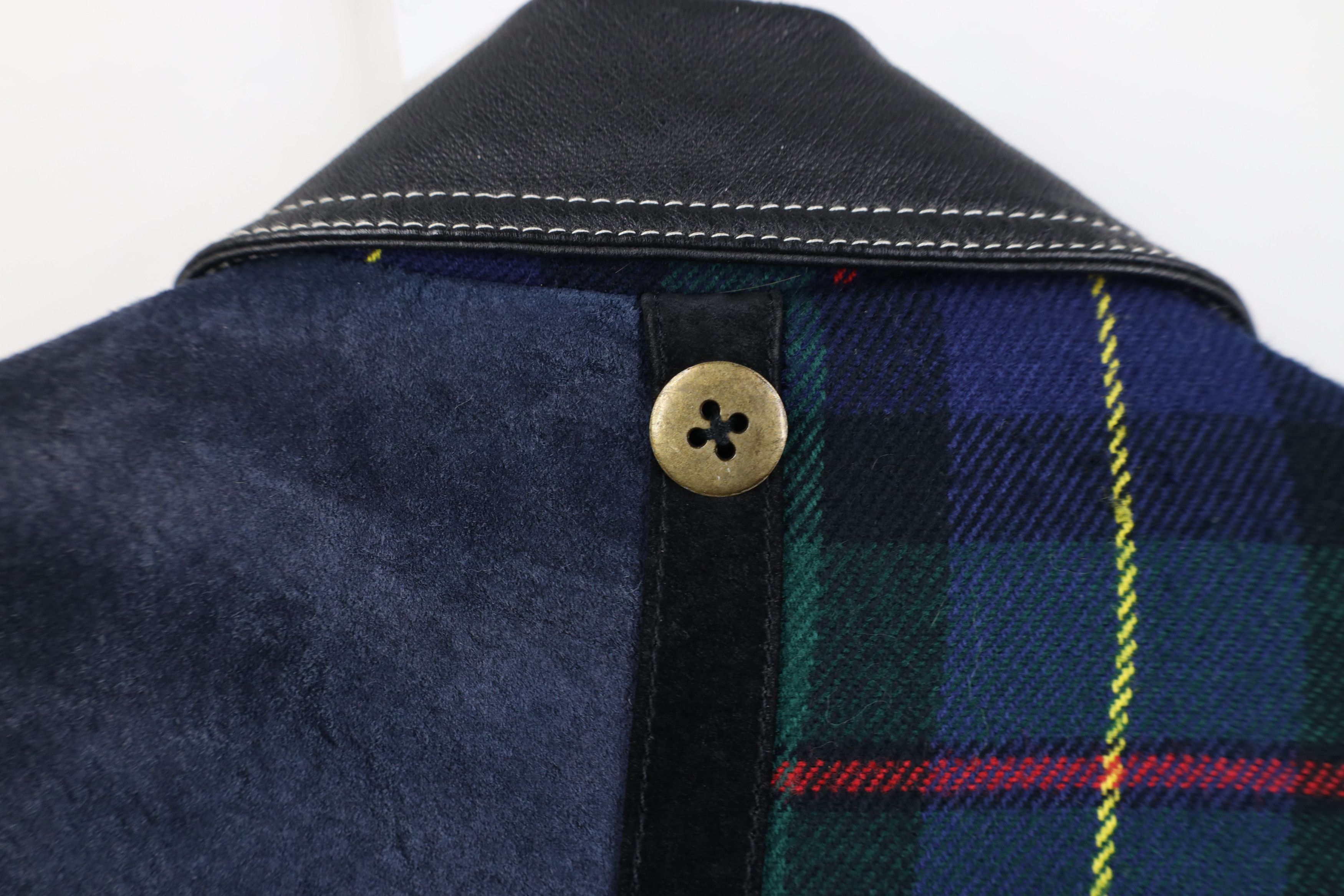 Vintage Vintage 90s Streetwear Wool Patchwork Toggle Button Jacket Size M / US 6-8 / IT 42-44 - 12 Thumbnail