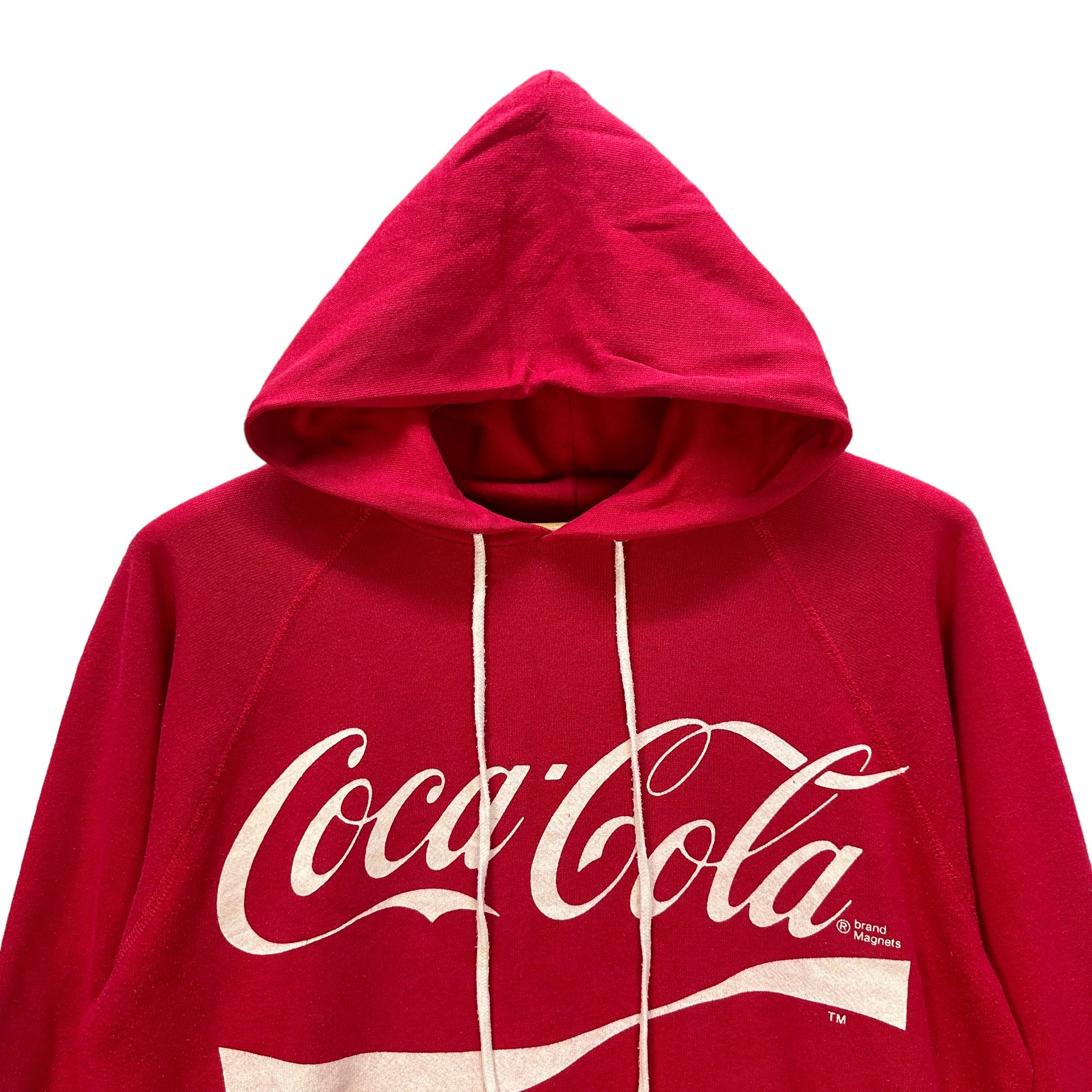Coca Cola 90's HANES 50/50 COCA COLA BIG LOGO RED HOODIES #8837-030 Size US M / EU 48-50 / 2 - 2 Thumbnail