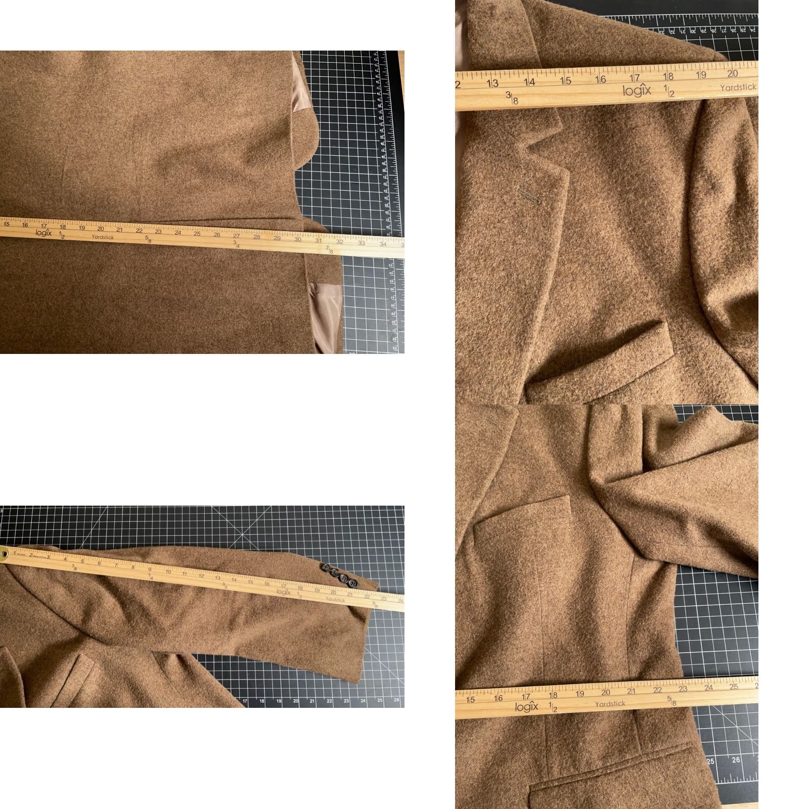 Jos. A. Bank Jos. A. Bank Blazer Mens 46 Regular Camel Hair Two-Button Jacket Brown Solid Notch Lapel Vintage? No (rearranged as requested) Size 46R - 8 Thumbnail
