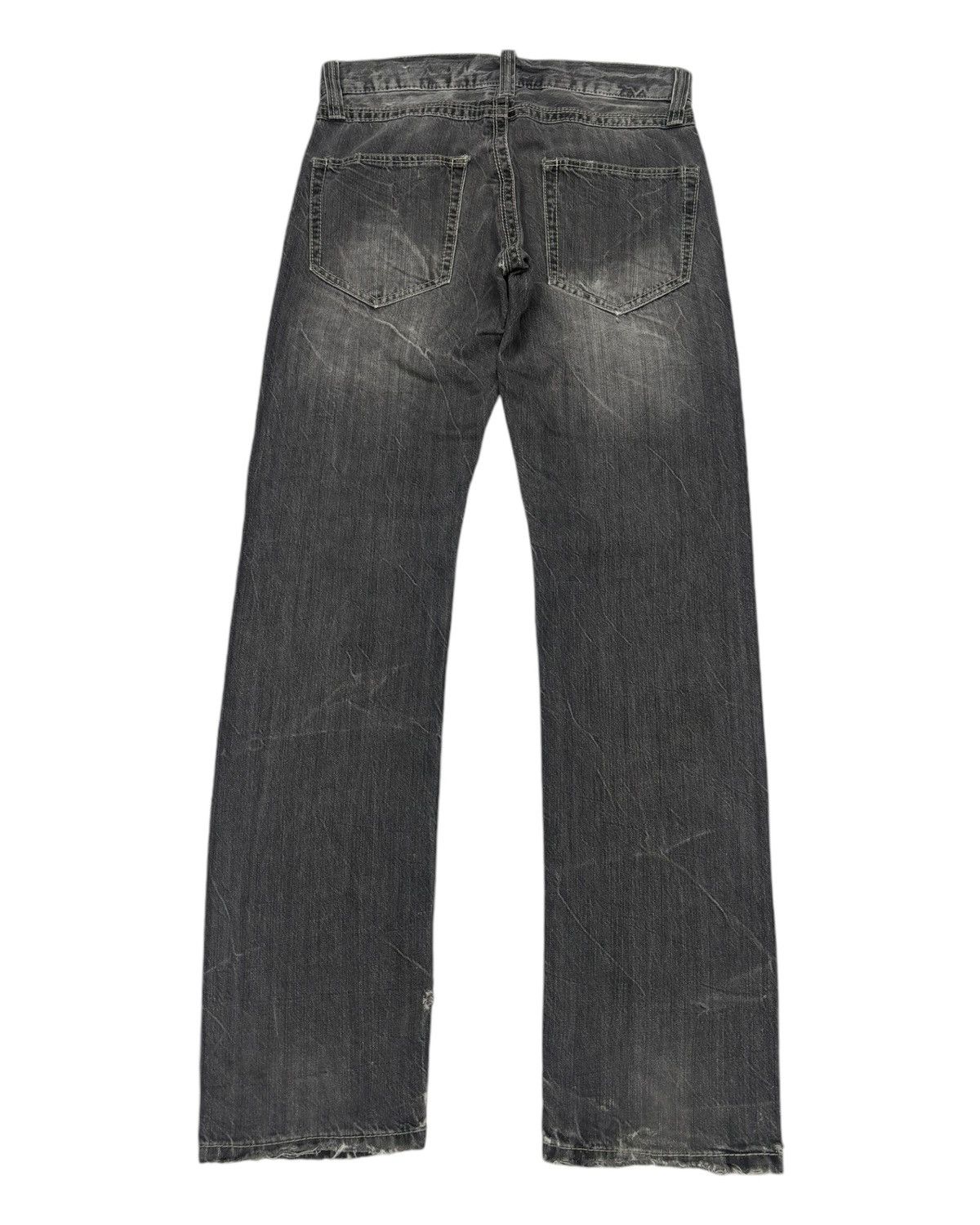 Japanese Brand 🔥AVAIL JEANS SLIM STRAIGHT DISTRESSED DENIM JEANS Size US 32 / EU 48 - 2 Thumbnail