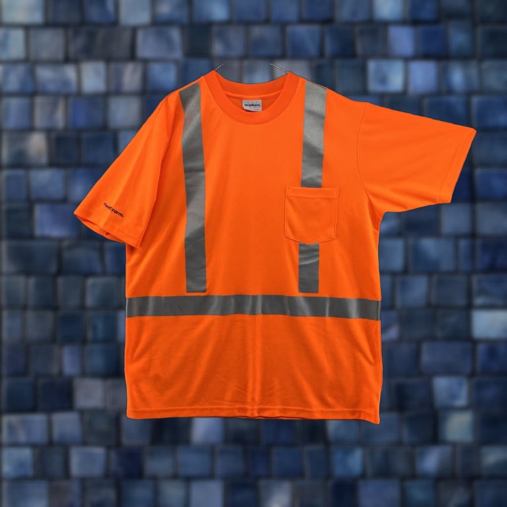 Vintage WearGuard High Visibility Orange Shirt With Pocket Mens XL Work Shirt Size US XL / EU 56 / 4 - 1 Thumbnail