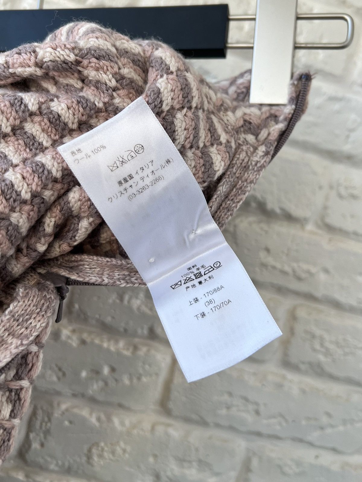 Dior Christian Dior 100% Wool Knit Skirt Size 28" / US 6 / IT 42 - 8 Thumbnail