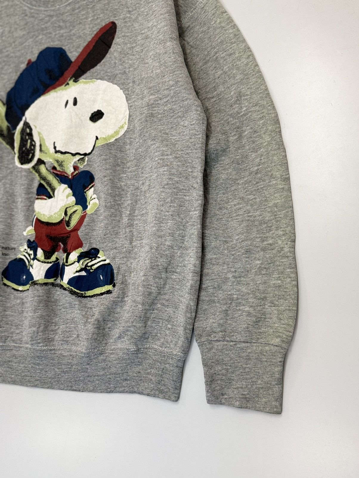 Peanuts 🔥 Vintage Snoopy Peanuts Baseball Sweatshirt in Grey Size US S / EU 44-46 / 1 - 3 Thumbnail