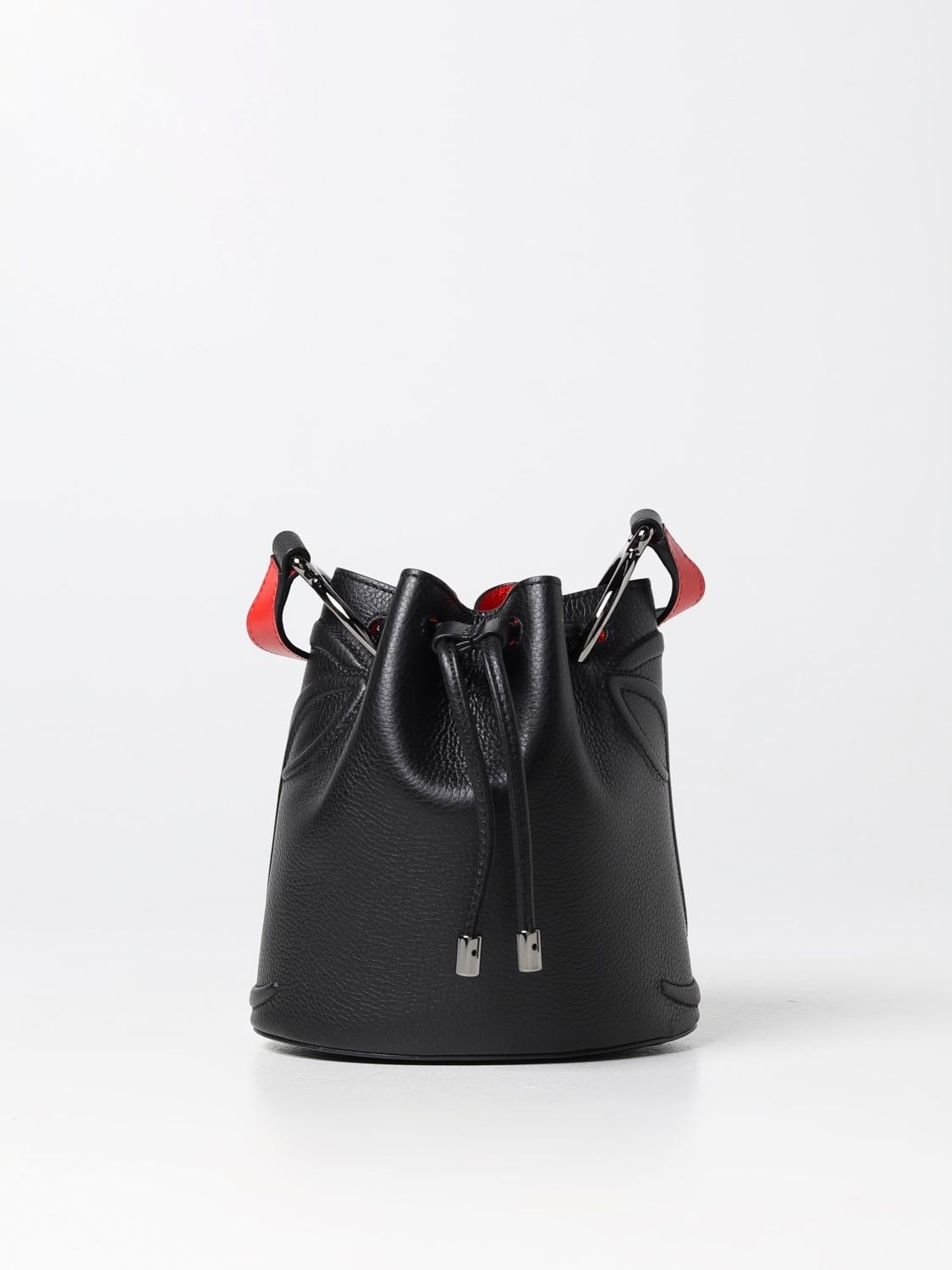 Christian Louboutin o1s1wg110125 Size:OS/Side Leather Bucket Bag in Black Size ONE SIZE - 1 Thumbnail