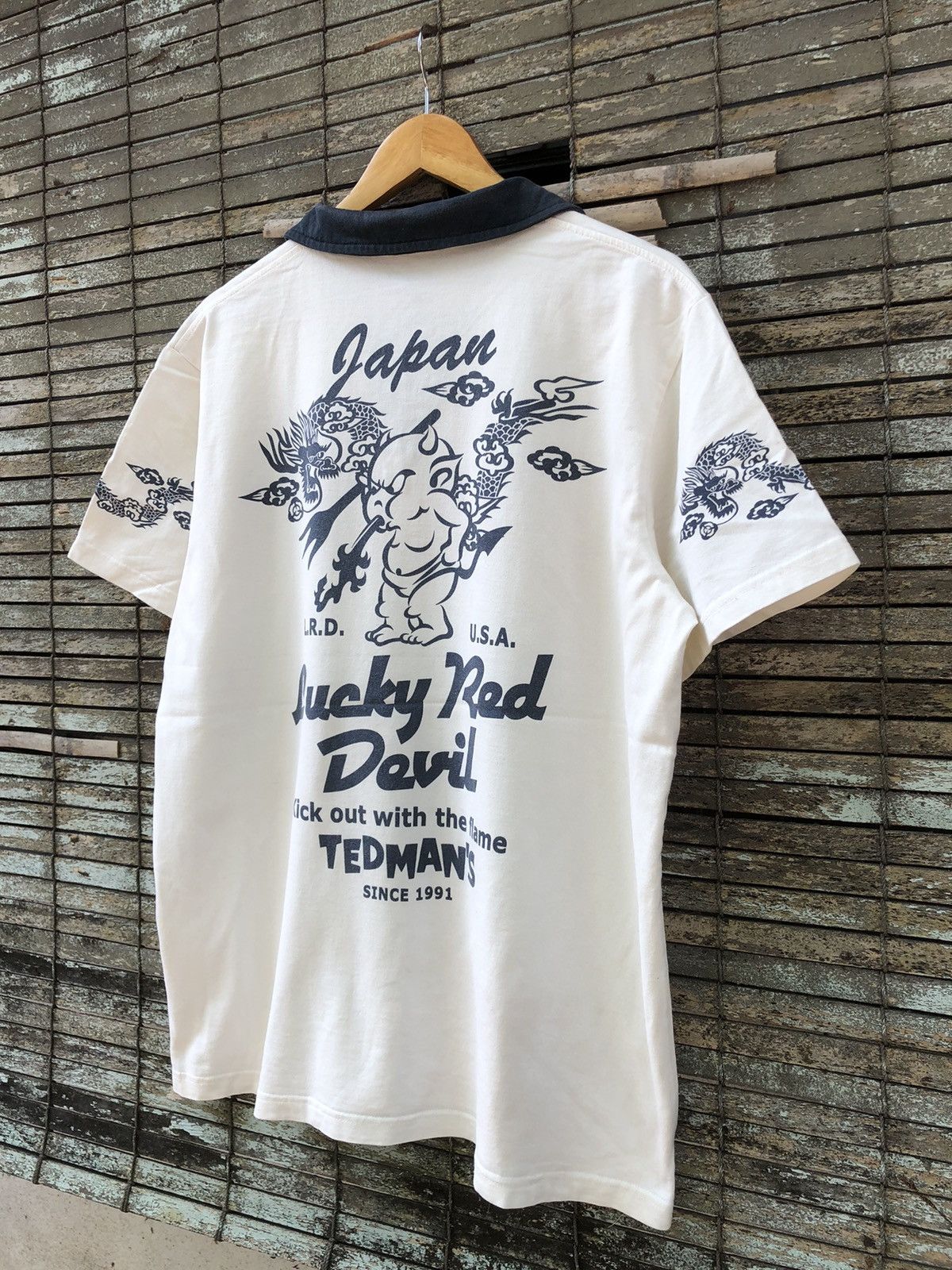 Japanese Brand Vintage Ted Company Lucky Red Devil Tedman Tee Size US L / EU 52-54 / 3 - 3 Thumbnail