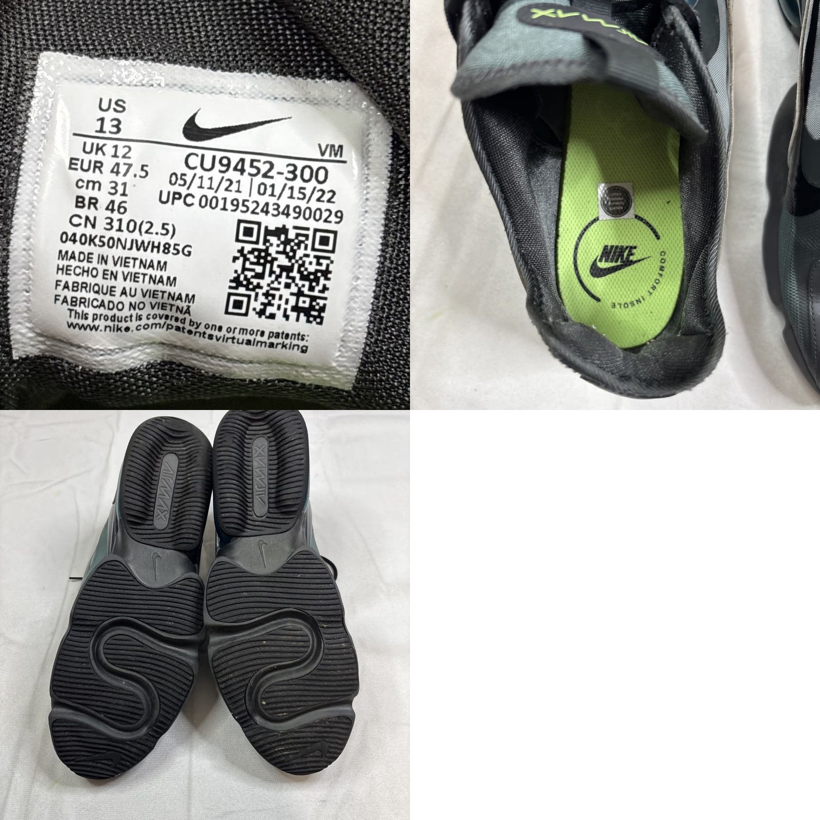 Nike Nike Air Max Infinity 2 Hasta Men Athletic Sneakers CU9452-300 Size 13 Blue Size US 11 / EU 44 - 8 Thumbnail