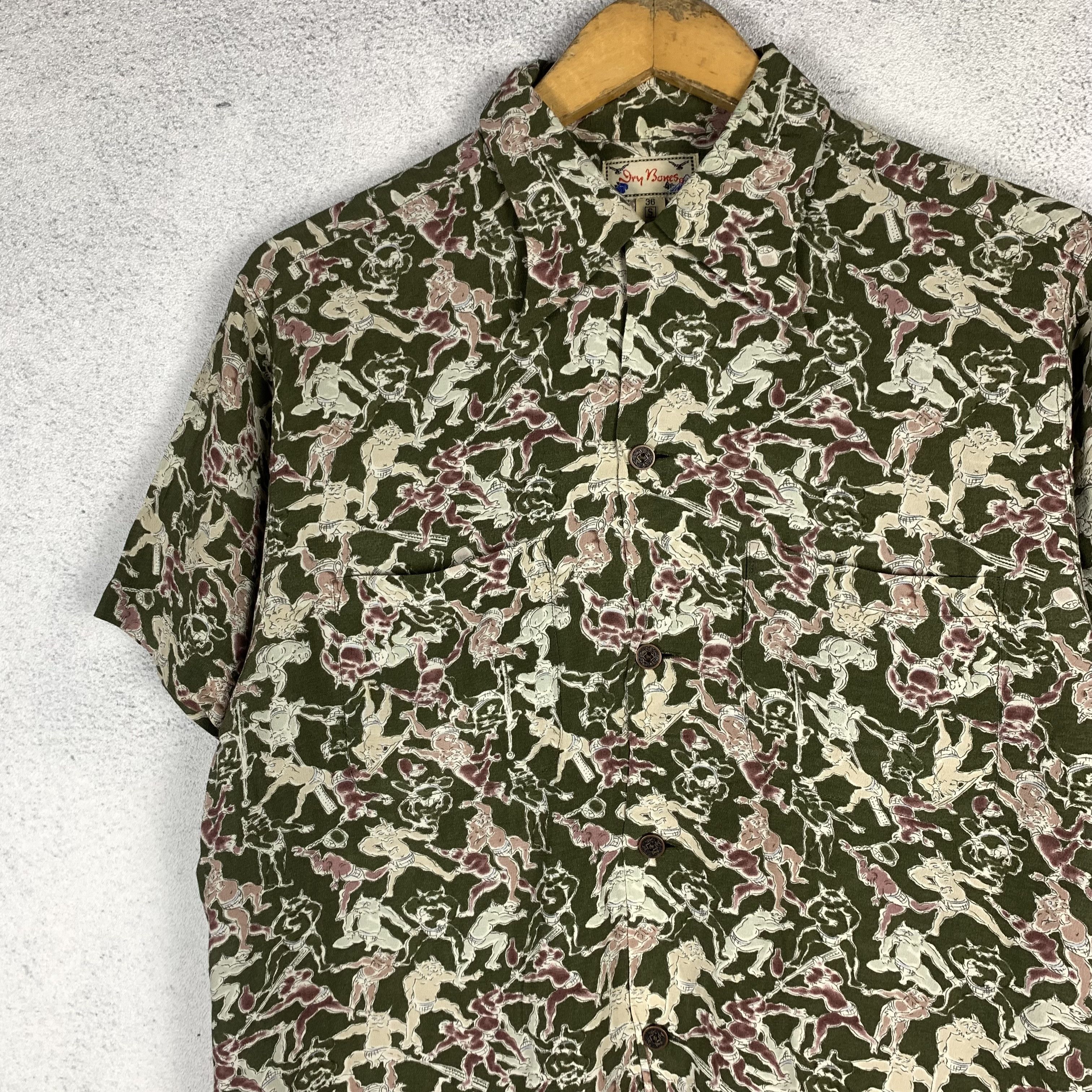 Dry Bones Dry Bones Oni Demon Japanese Button Up Shirt Size US S / EU 44-46 / 1 - 2 Thumbnail