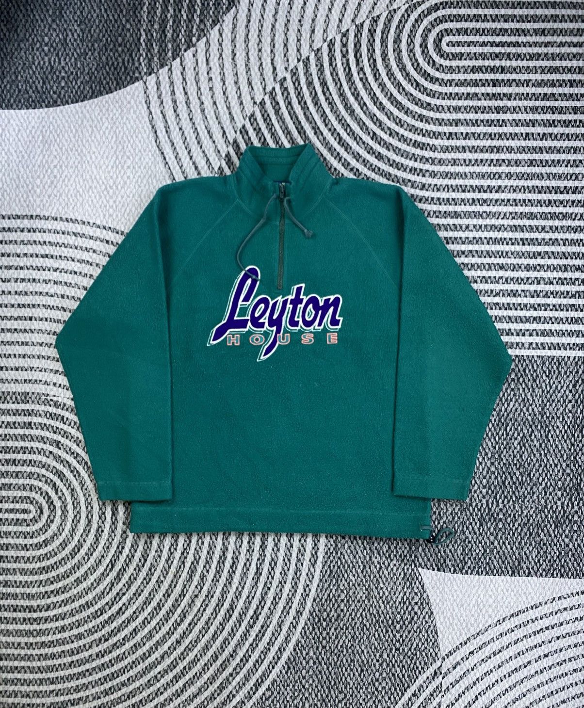 Japanese Brand Vintage Leyton House Spellout Pull Over Zipper Sweatshirt Size US M / EU 48-50 / 2 - 1 Thumbnail