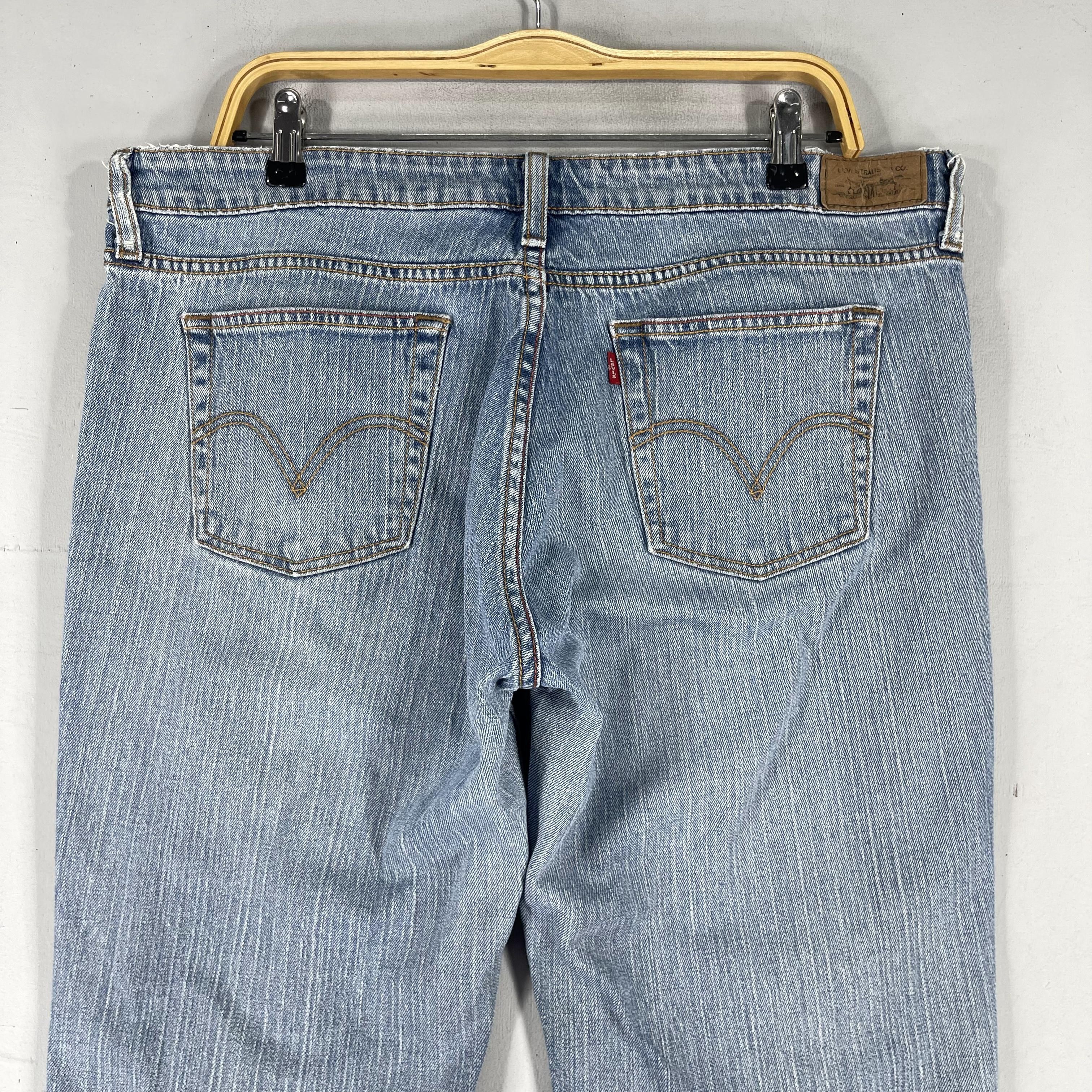 Levi's × Vintage Size 37 Vintage Levis 545 Distressed Low Bootcut Jeans Size 37" - 7 Thumbnail