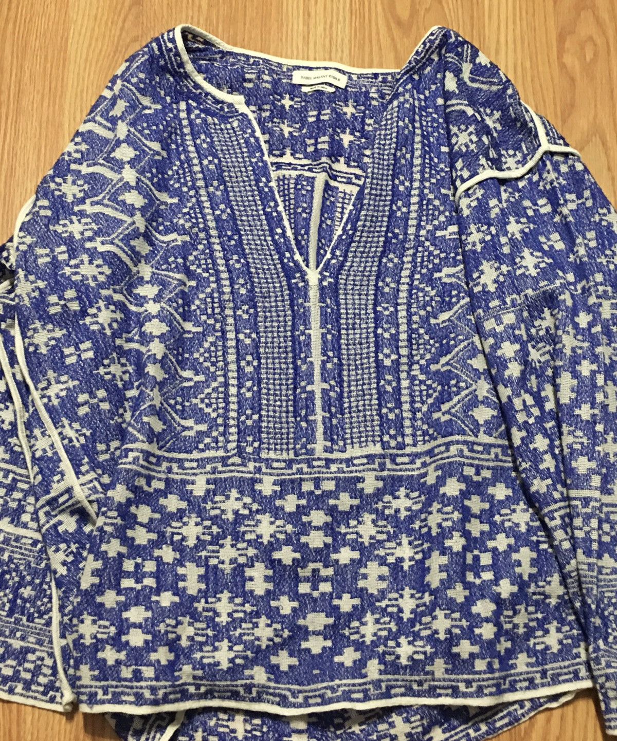 Isabel Marant × Isabel Marant Etoile Isabel Marant Etoile Blue Knit Womens Tunic Tricot Size L Size L / US 10 / IT 46 - 7 Thumbnail