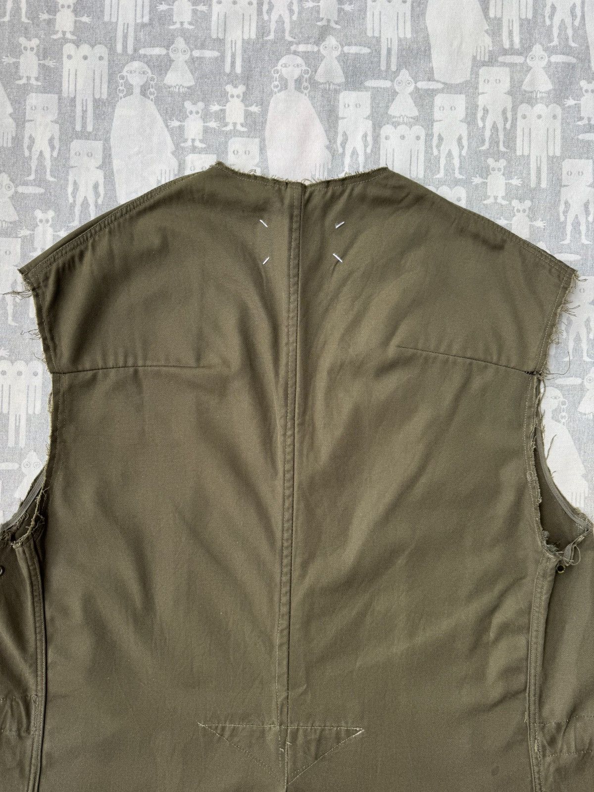Maison Margiela Maison Martin Margiela SS00 Artisanal Reworked Army Vest Size US S / EU 44-46 / 1 - 7 Thumbnail