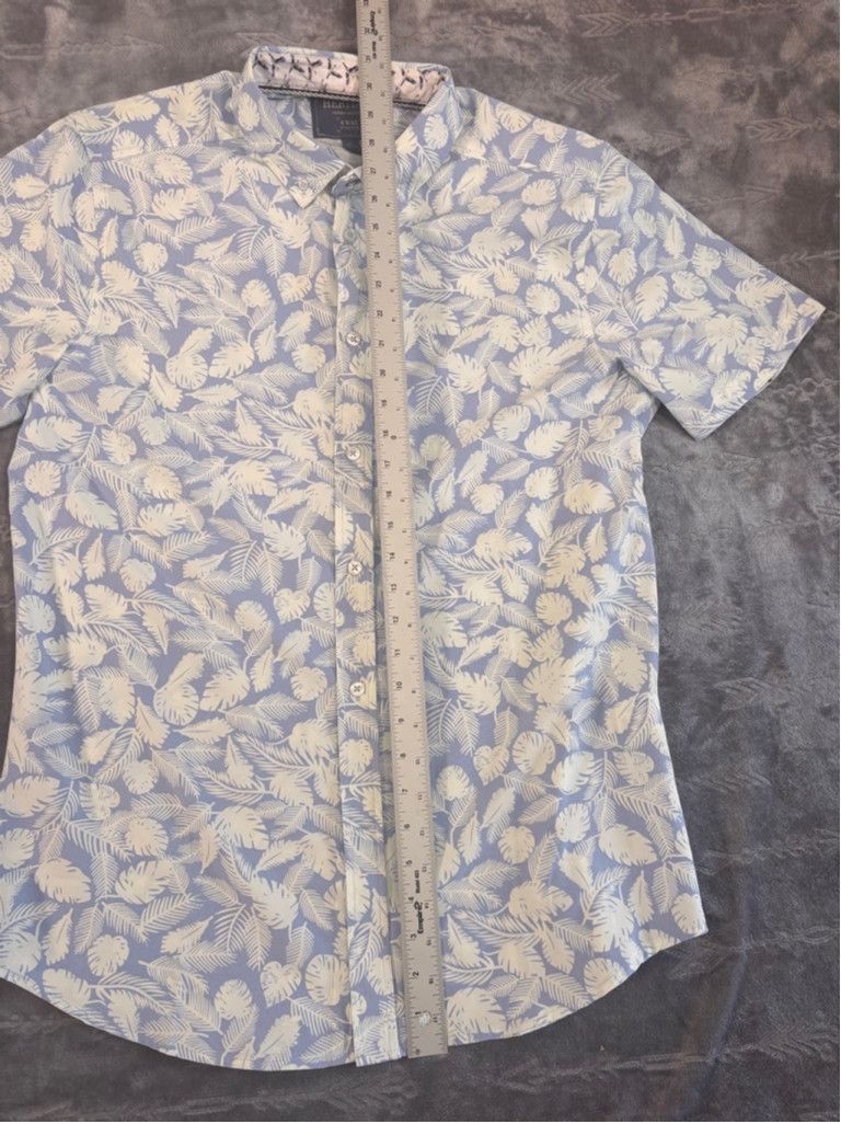 Other Men's Heritage Button Down Shirt Size L Blue Floral Size US L / EU 52-54 / 3 - 4 Thumbnail