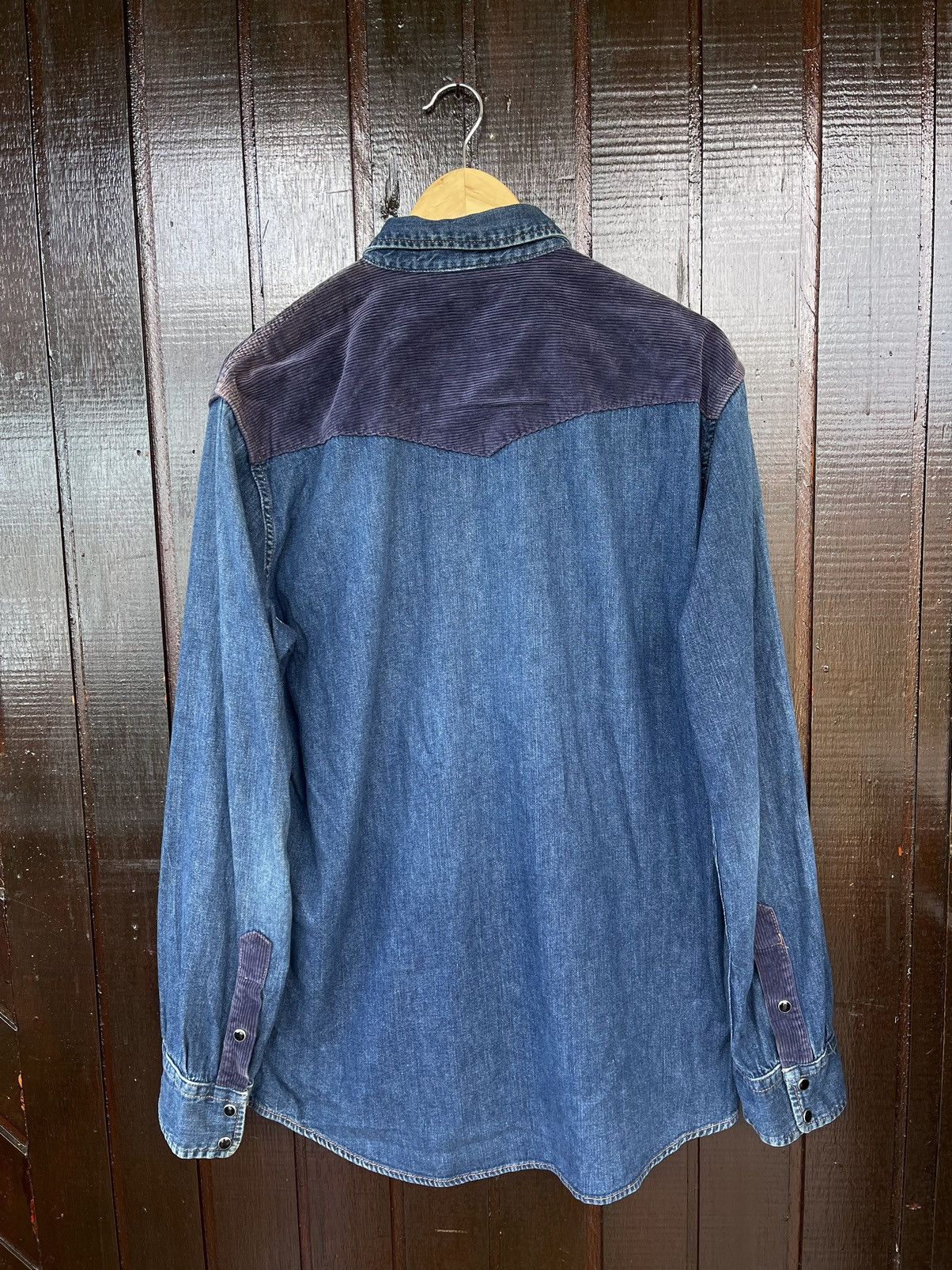 Blue Blue Japan Vintage Blue Blue Japan denime westren shirt Size US M / EU 48-50 / 2 - 14 Thumbnail