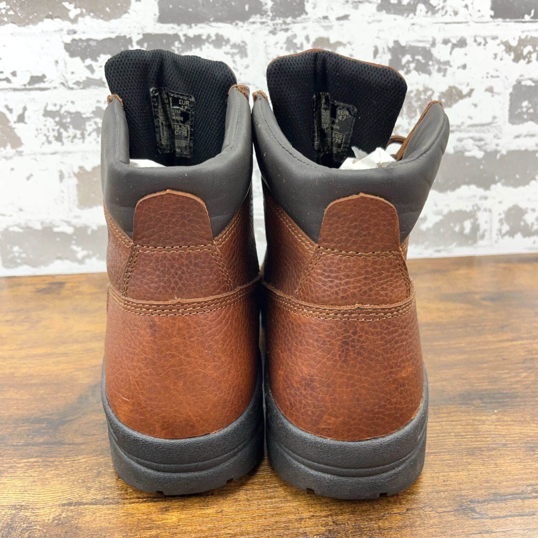 Vintage VINTAGE Wolverine Work Boots Men Size 14 M Leather Steel Toe Rubber Sole Brown 80s Casual Work Size US 14 / EU 47 - 6 Thumbnail