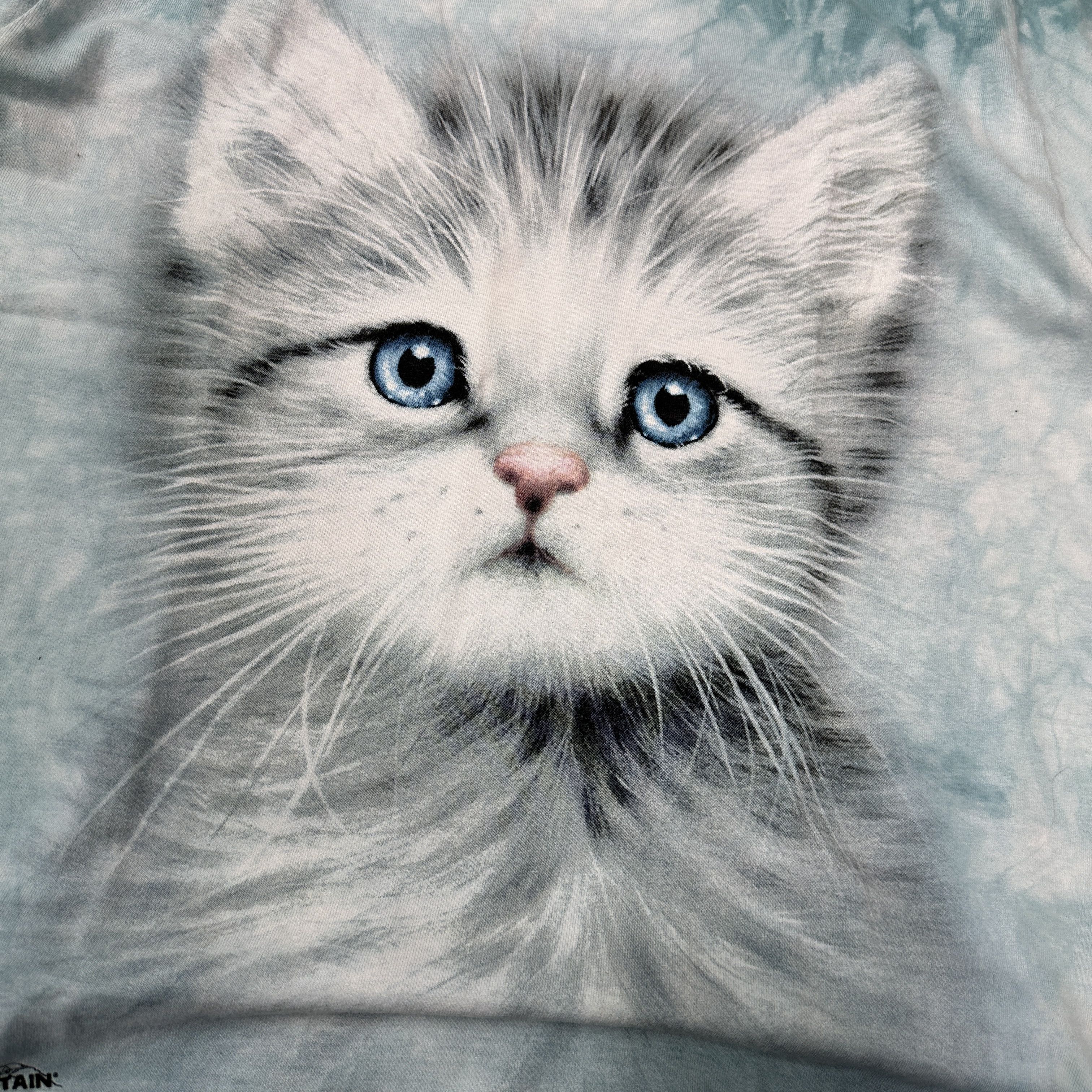 The Mountain Vintage Streetwear Skater Kitty Cat Print T-shirt Y2K Size S / US 4 / IT 40 - 3 Thumbnail