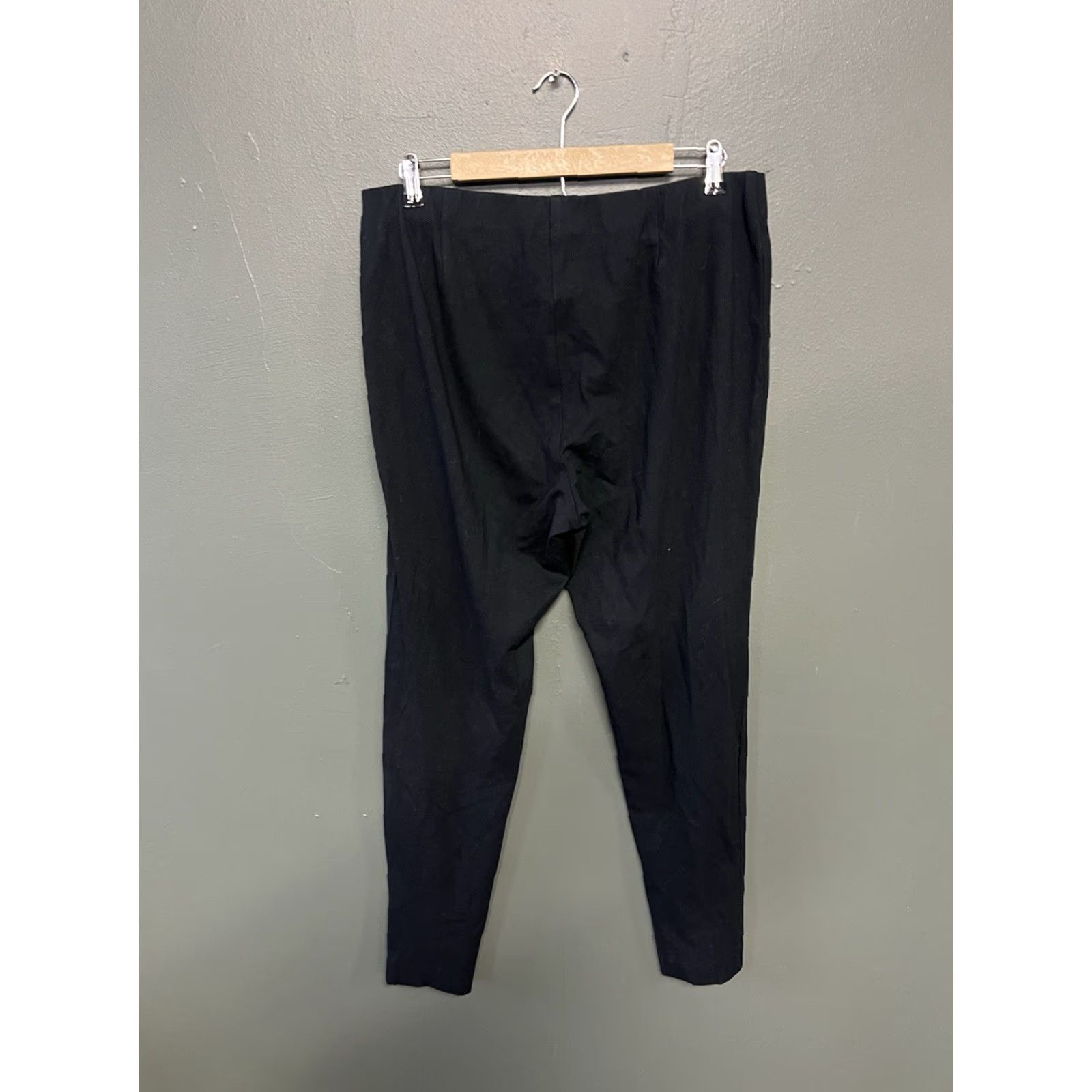 J. Jill J. Jill Black Pull On Stretch Fit Pants Cropped XL Tall Womens Size XL Tall Cropped Stretch Black Pants Size 40" / US 18 - 2 Thumbnail
