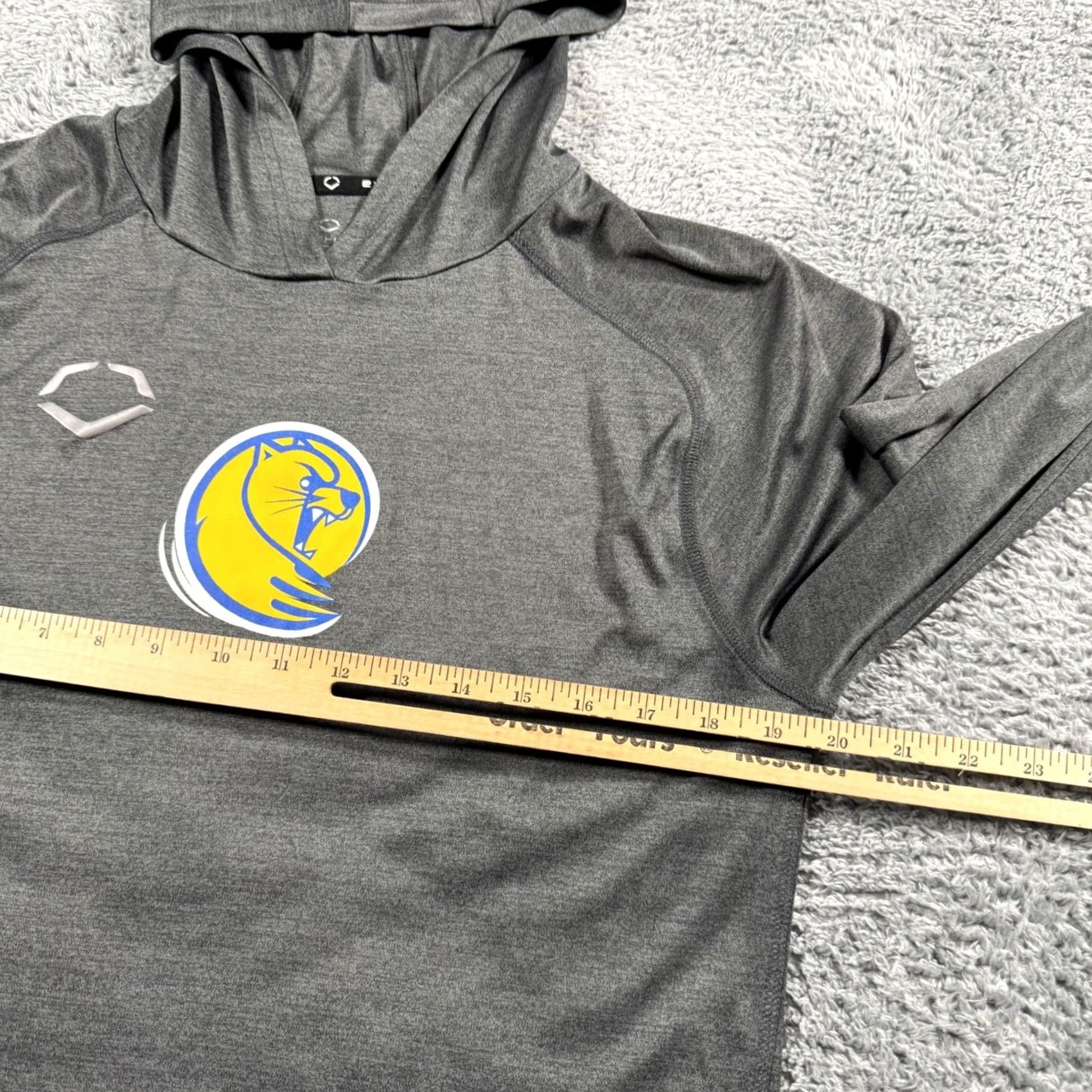 Vintage EvoShield Hoodie Lander University SC Gray Size M Size US M / EU 48-50 / 2 - 6 Thumbnail