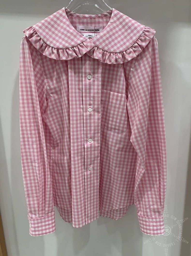 Comme des Garcons Comme Des Garcons Pink plaid shirt Size XS / US 0-2 / IT 36-38 - 1 Thumbnail