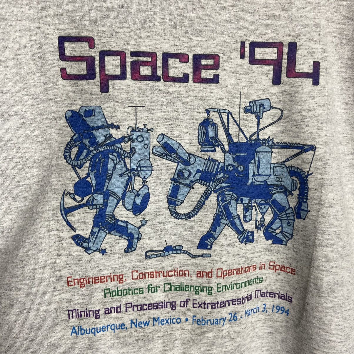 Vintage Vintage 90s Space Single Stitch T-Shirt Size US XL / EU 56 / 4 - 3 Thumbnail