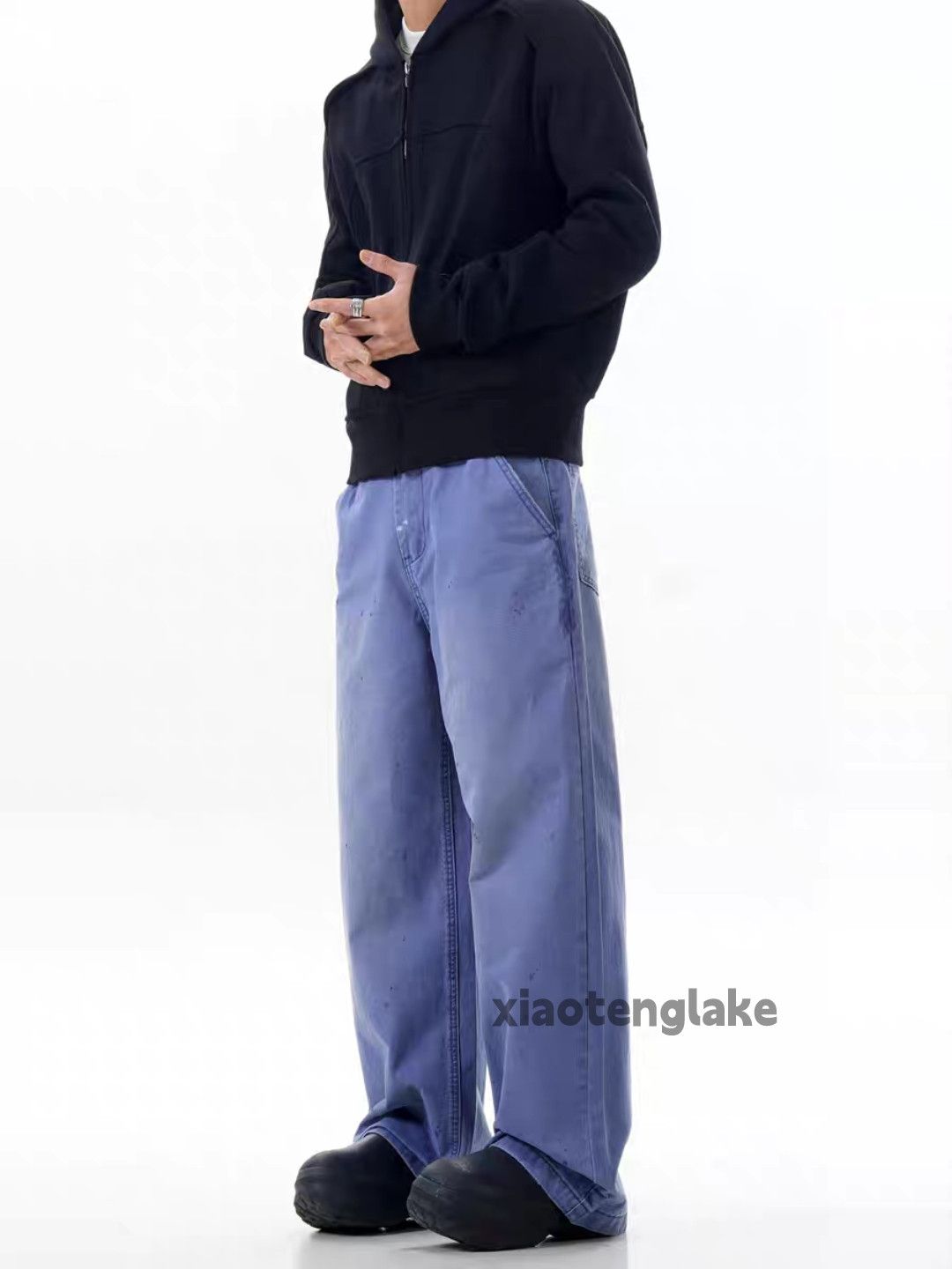 Designer × Japanese Brand × Vintage Washed faded work carpenter cargo paint hiphop pants Size US 34 / EU 50 - 5 Thumbnail