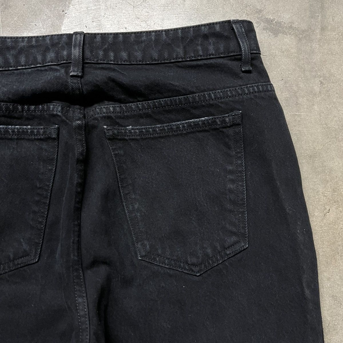 Designer × KHAITE Khaite “Abigail” 🇺🇸 Women’s Designer Black Denim Jeans Size 29" - 6 Thumbnail