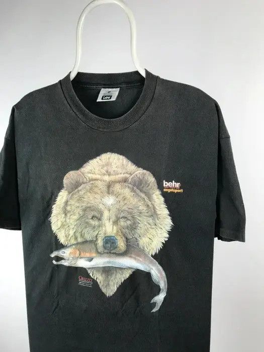 Lee Lee T-shirt grizzly made in USA vintage size XLarge Size US XL / EU 56 / 4 - 2 Thumbnail