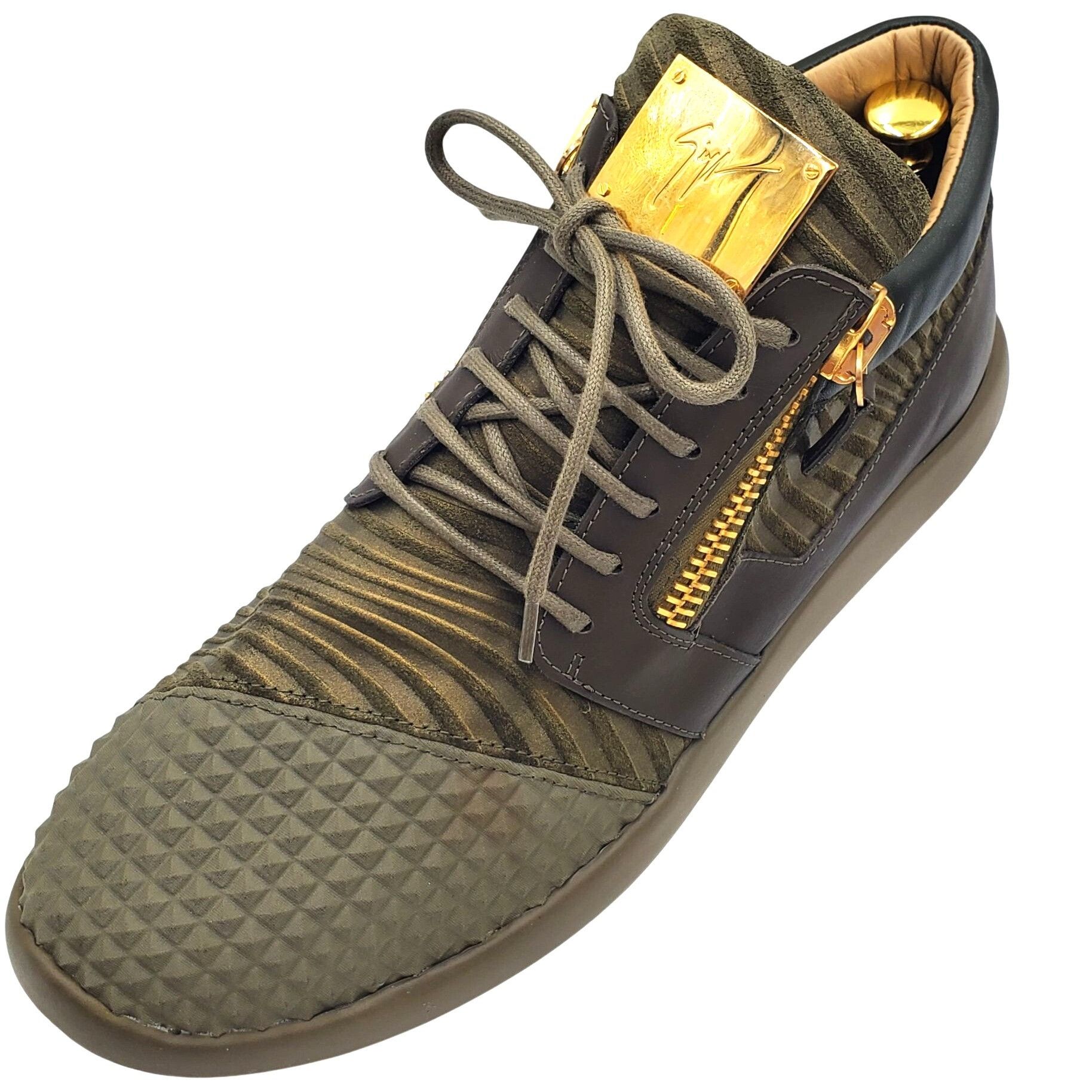 Other Italy Giuseppe Zanotti Pyramid Mens size 13 Green Leather Su Size US 13 / EU 46 - 6 Thumbnail