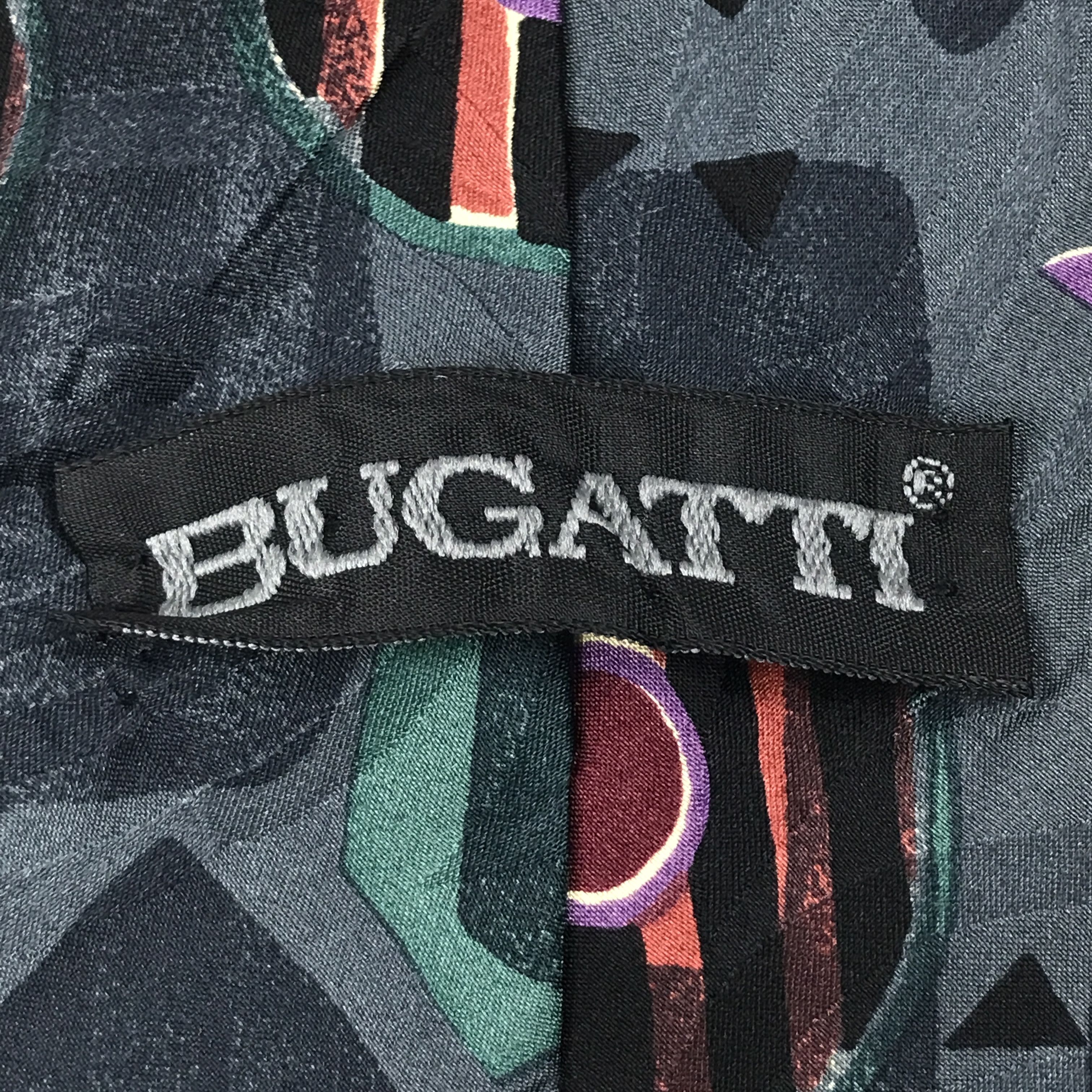 Bugatti × Designer × Vintage Vintage Bugatti Silk Necktie Size ONE SIZE - 8 Thumbnail