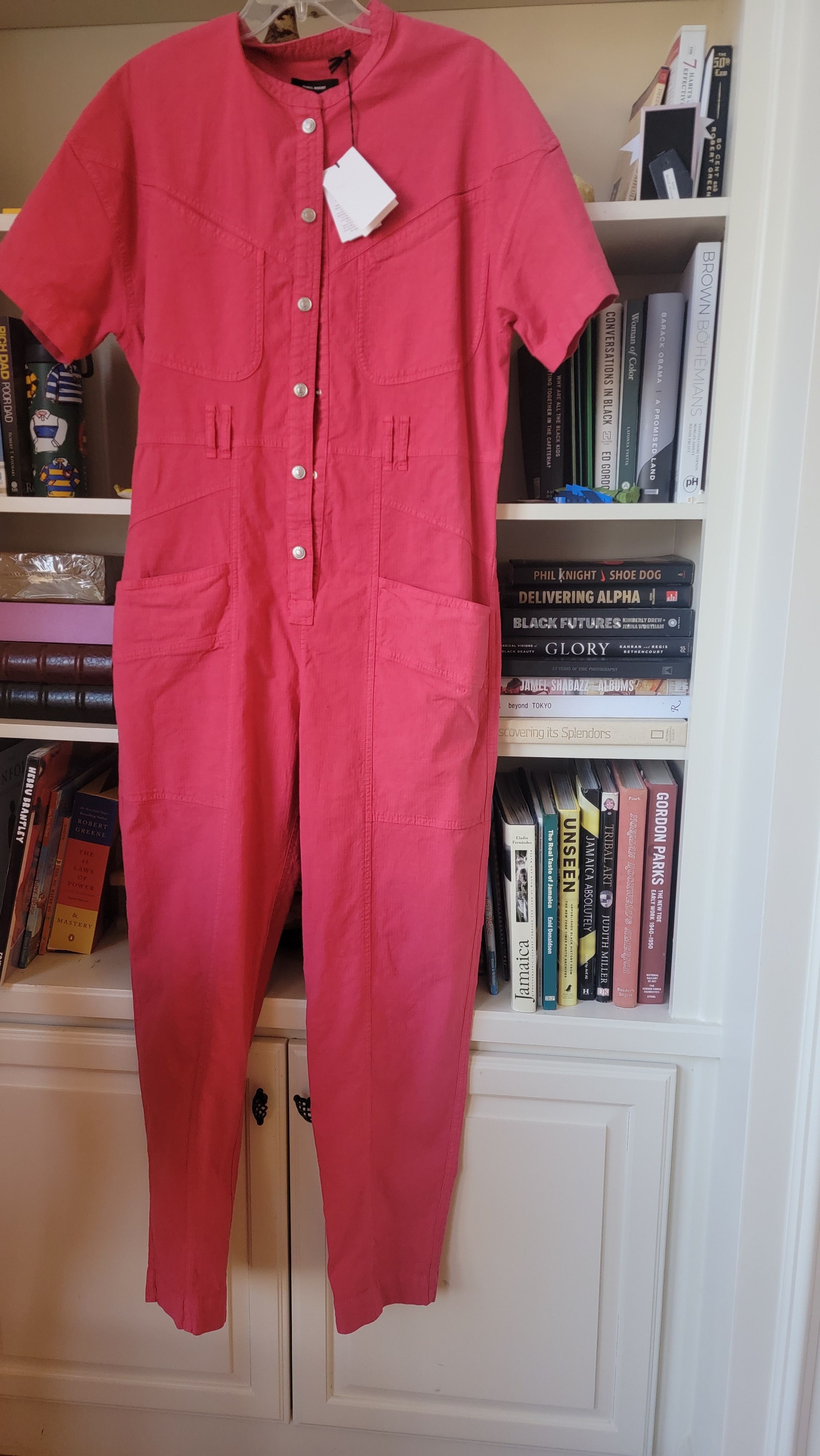 Isabel Marant Isabel Marant Pink Belted Jumpsuit. Brand new . RETAIL $999 Size XS / US 0-2 / IT 36-38 - 3 Thumbnail