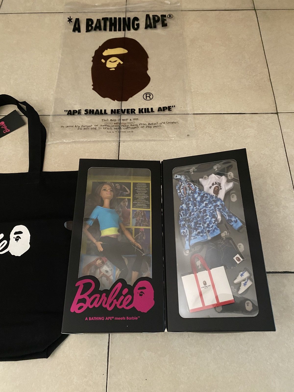 Bape A Bathing Ape (Bape) x Mattel Barbie Doll Size ONE SIZE - 5 Thumbnail