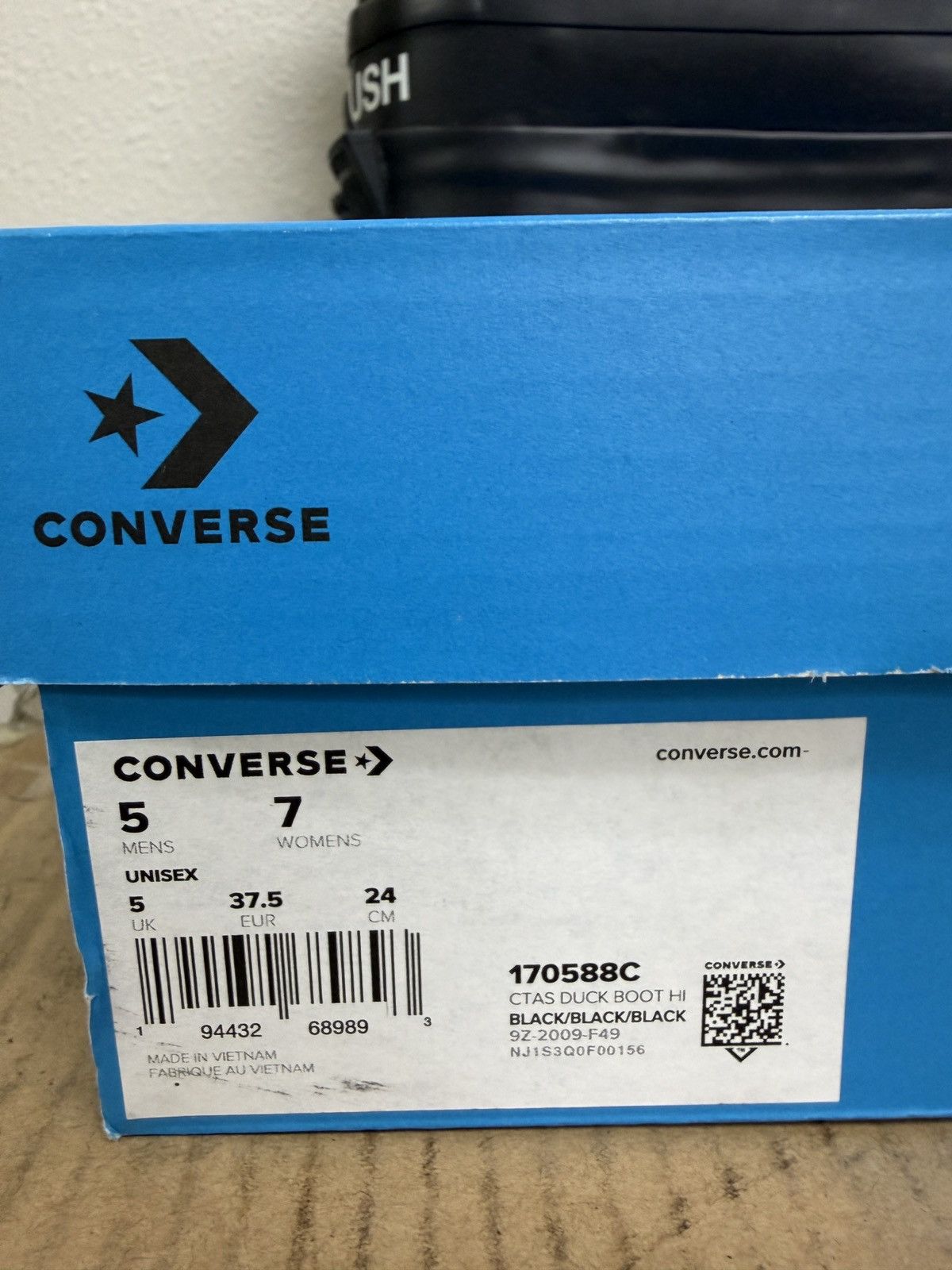 Ambush Design × Converse Converse x Ambush CTAS Duck Boot Black Canvas Womens Size US 7 / IT 37 - 7 Thumbnail