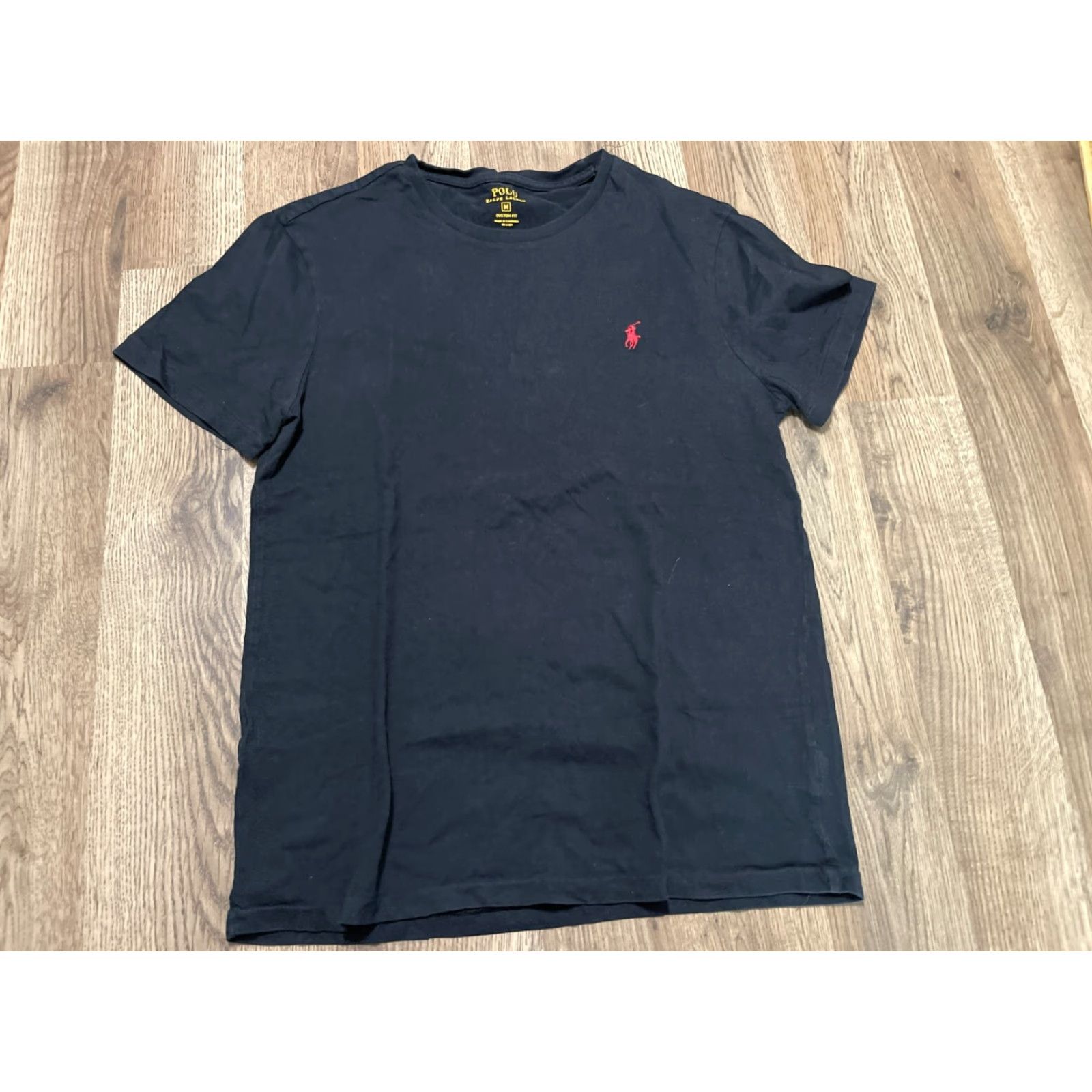 Polo Ralph Lauren Polo Ralph Lauren Shirt Men Medium Black Crew Neck Short Sleeve Custom Fit Regular Type: T-Shirt Size US M / EU 48-50 / 2 - 2 Thumbnail